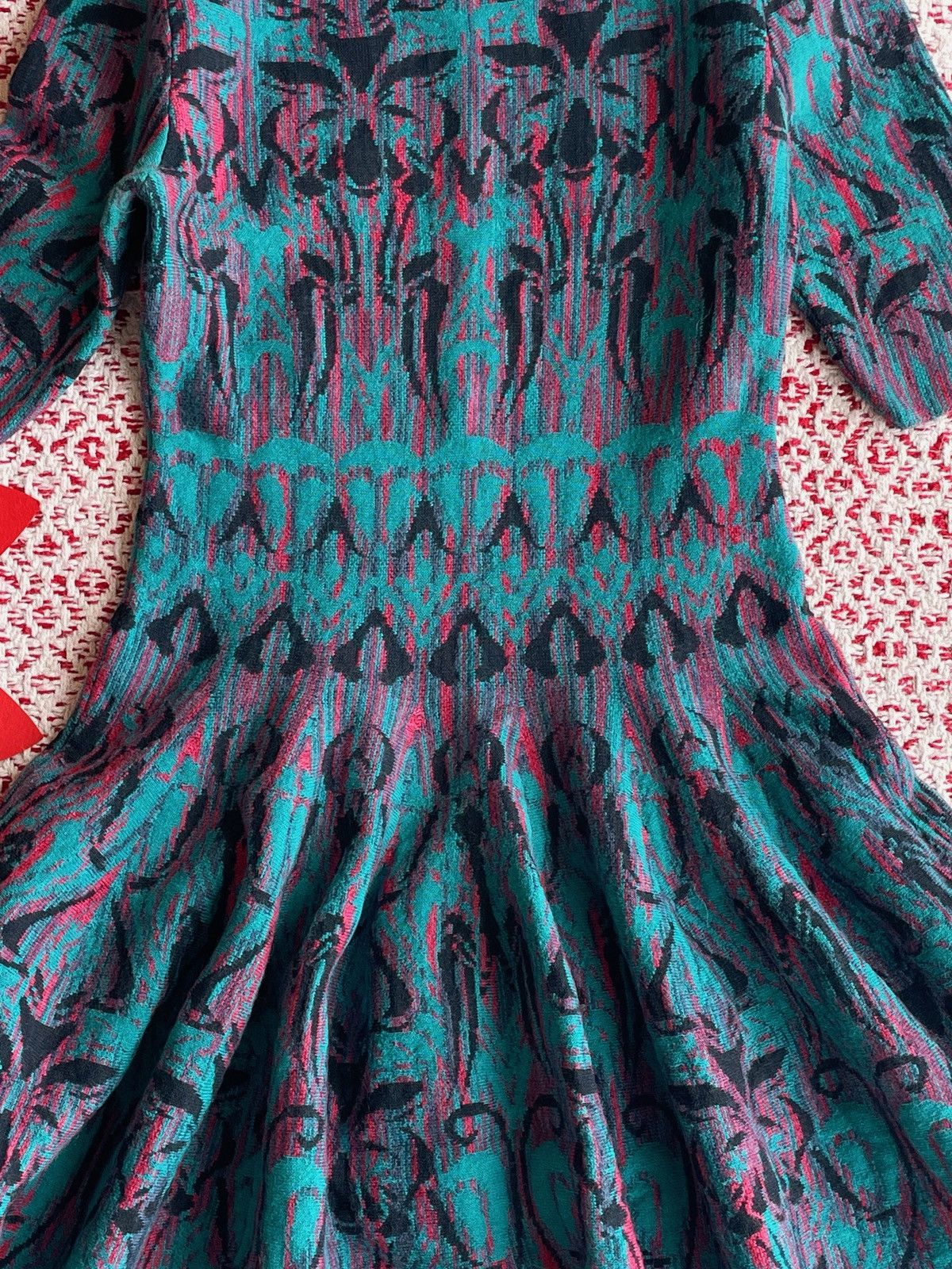 Missoni Missoni Blue Abstract Knit Dress Size M / US 6-8 / IT 42-44 - 5 Thumbnail