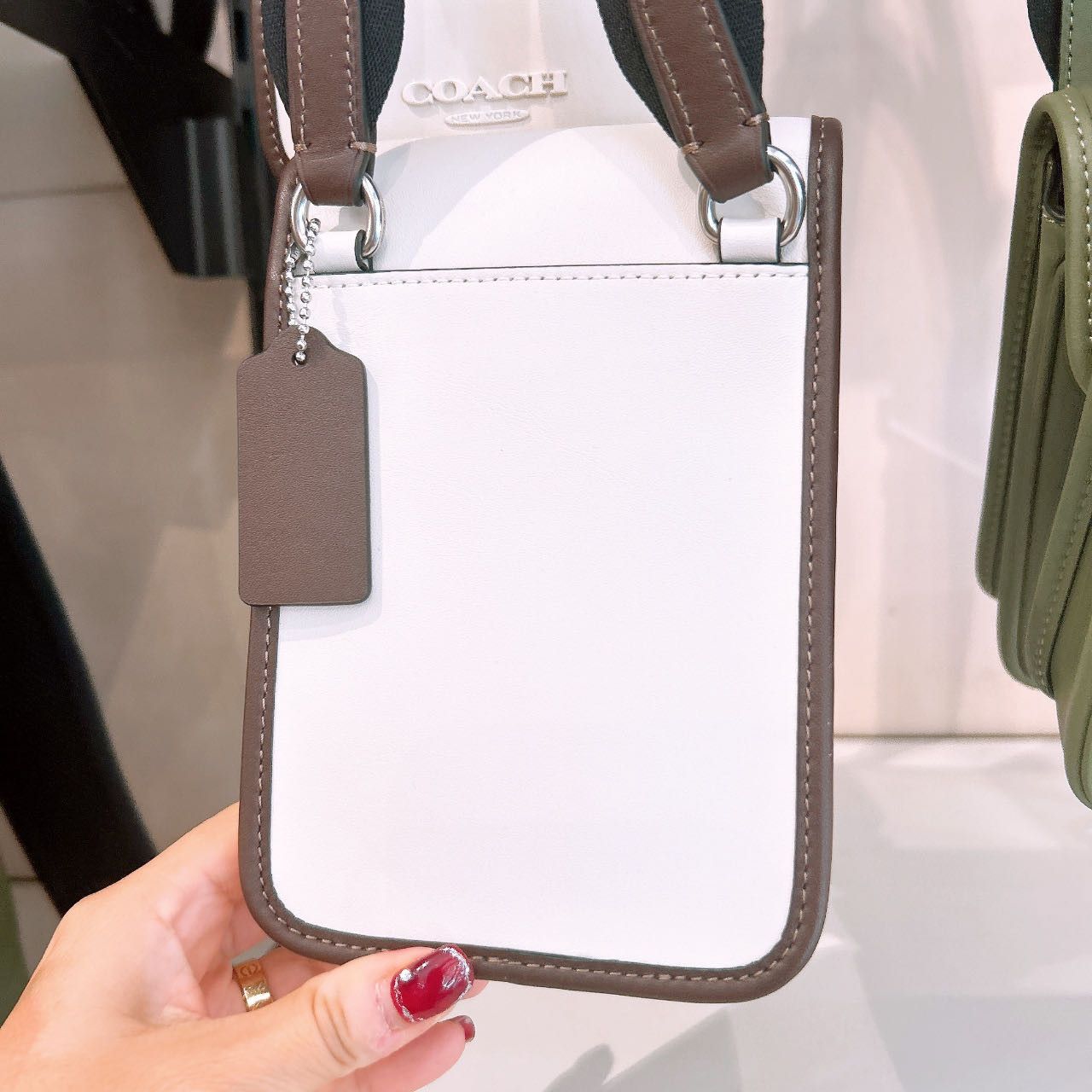 Coach Racer Phone Crossbody In Leather CT887 Size ONE SIZE - 3 Thumbnail