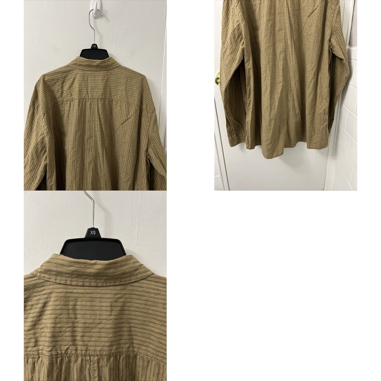 Eddie Bauer Eddie Bauer Shirt Mens XL Brown Striped Pocket Button Down Long Sleeve Size US XL / EU 56 / 4 - 8 Thumbnail
