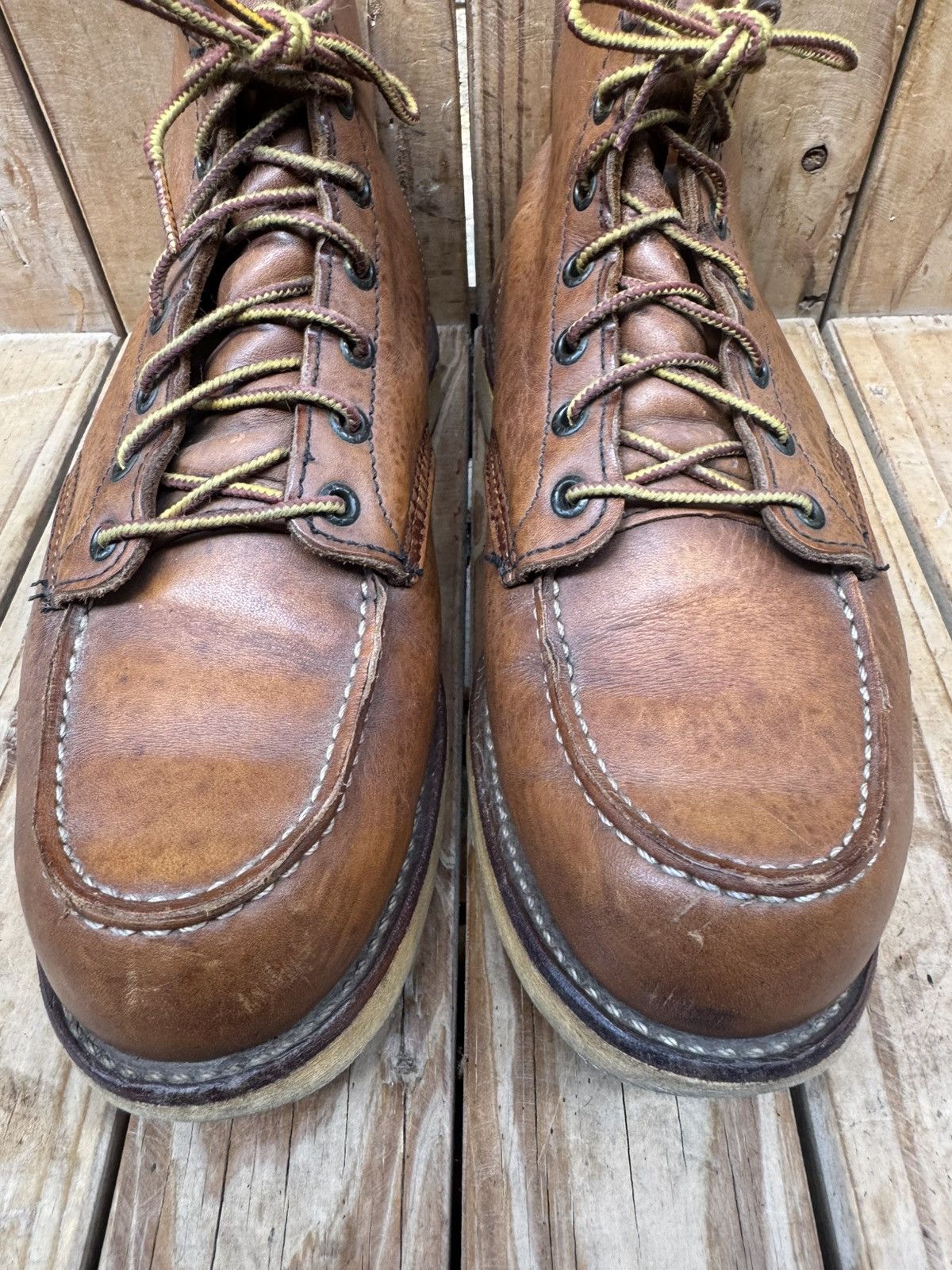 Red Wing Red wing 875 brown Moc Toe Leather boots sz UK 8 US 9 E Size US 9 / EU 42 - 3 Thumbnail