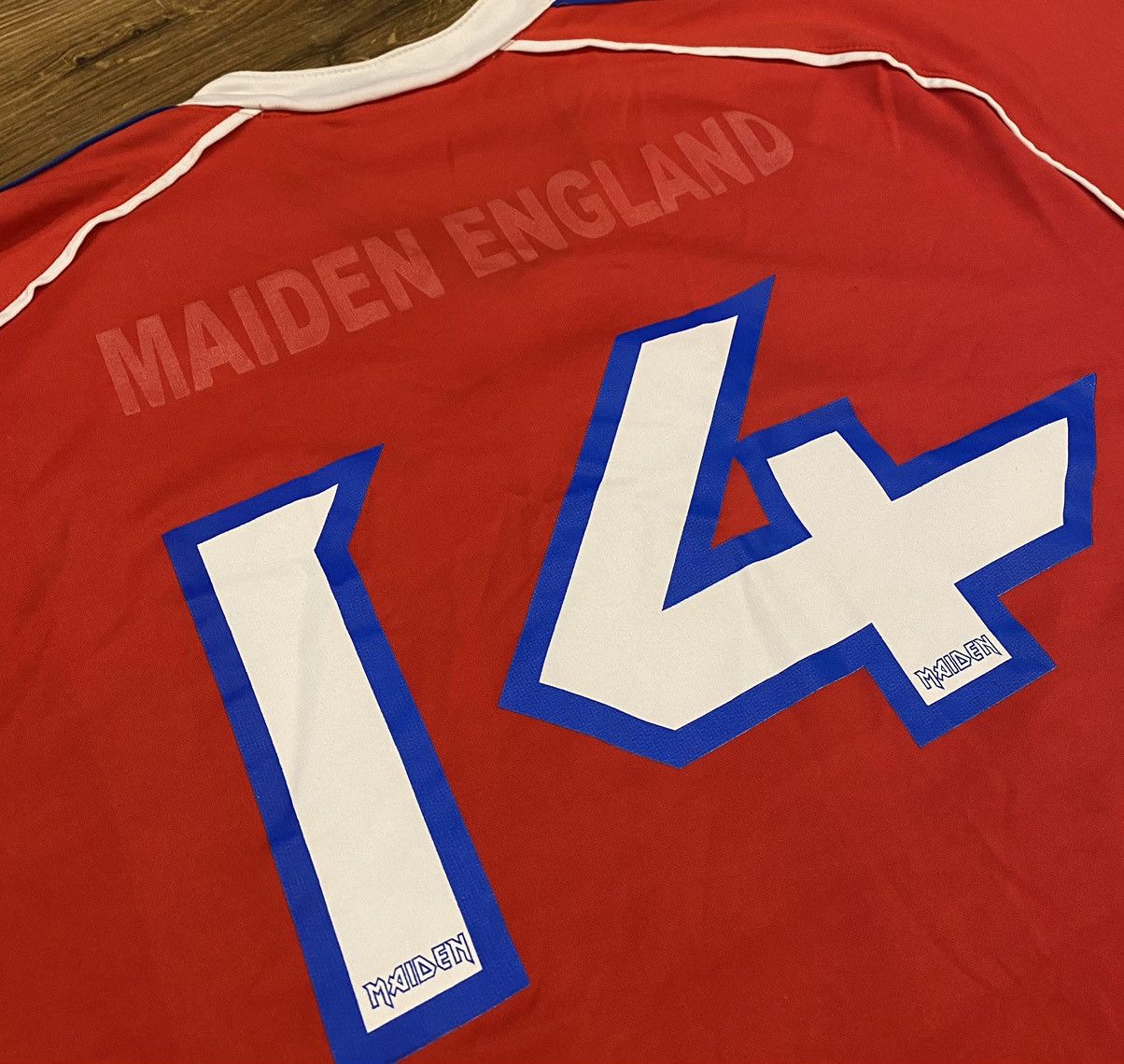 Band Tees Iron Maiden England Jersey x Vintage x Rare x Rock Tees Size US L / EU 52-54 / 3 - 7 Thumbnail