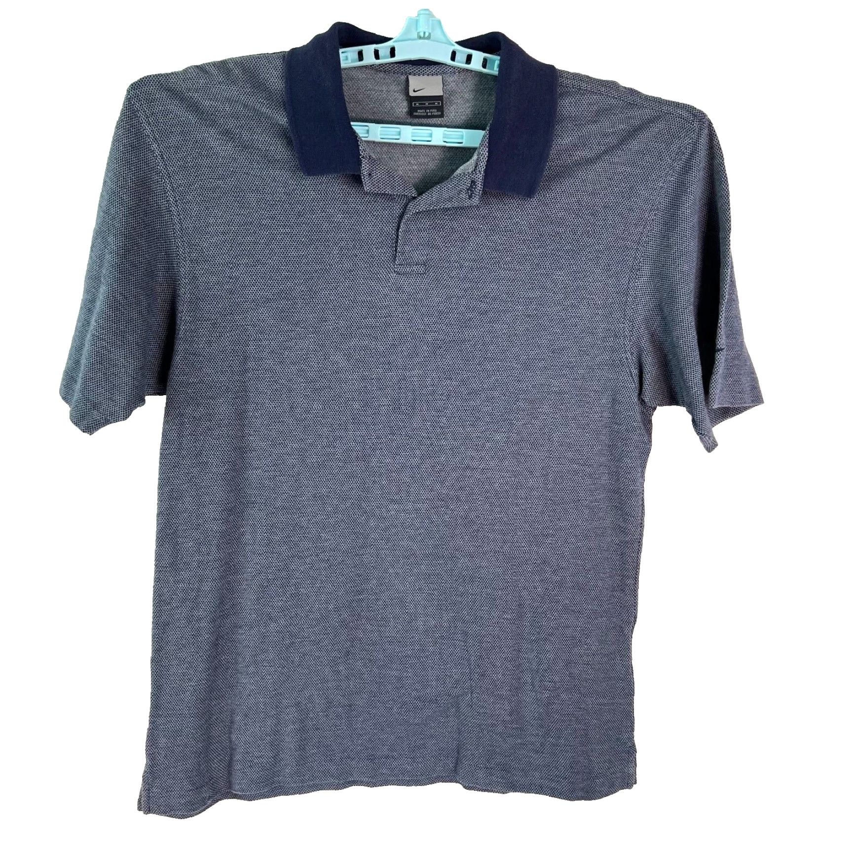 Nike Nike Polo Shirt Blue Short Sleeve Polo M Mens Cotton Knit Collared Pullover Casual Shirt Size US M / EU 48-50 / 2 - 2 Thumbnail