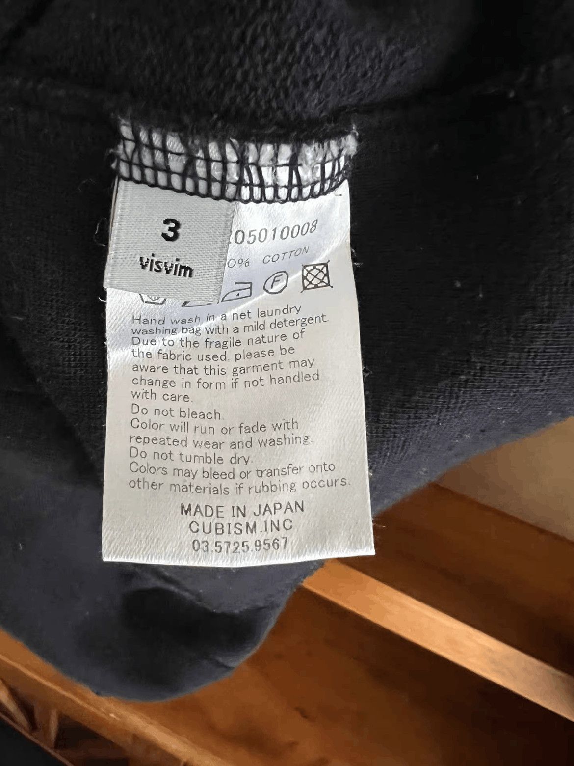 Sz 3 Visvim 16SS Indigo Dye Sweatshirt