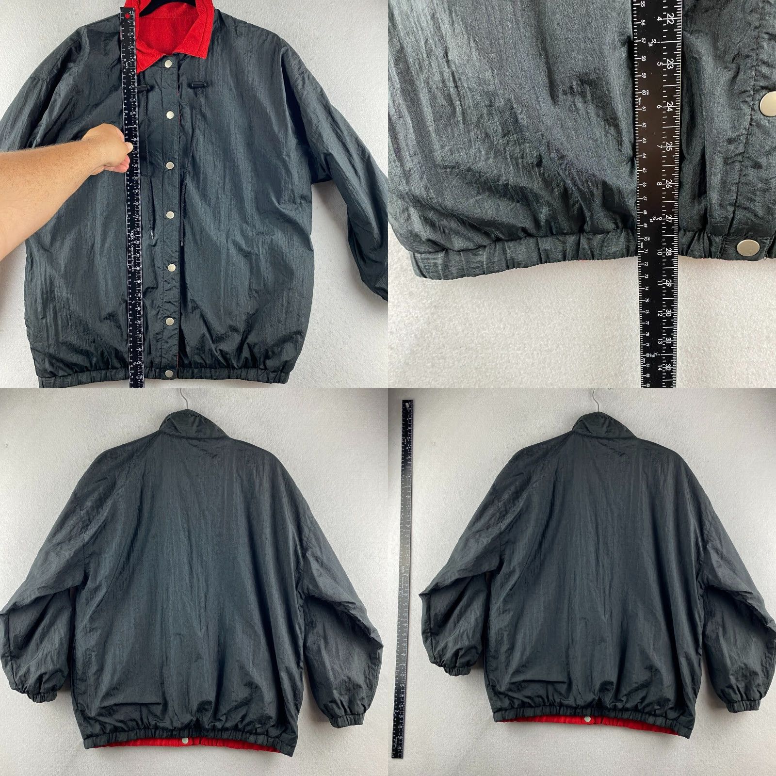 MooRER VINTAGE Jennifer Moore Jacket Mens M Black Red Reversible Snap Button Jacket Mens M Black Red Reversible Button Snap Size US M / EU 48-50 / 2 - 9 Thumbnail