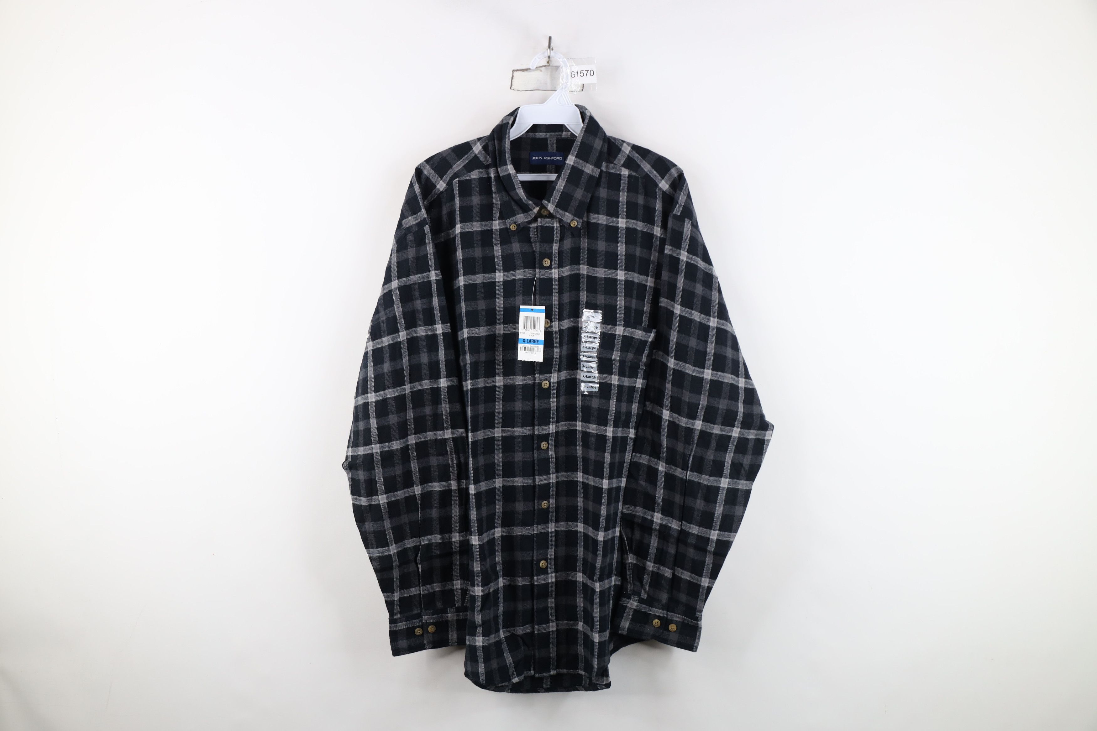 Vintage Deadstock Vintage Y2K Streetwear Flannel Button Down Shirt Size US XL / EU 56 / 4 - 1 Thumbnail