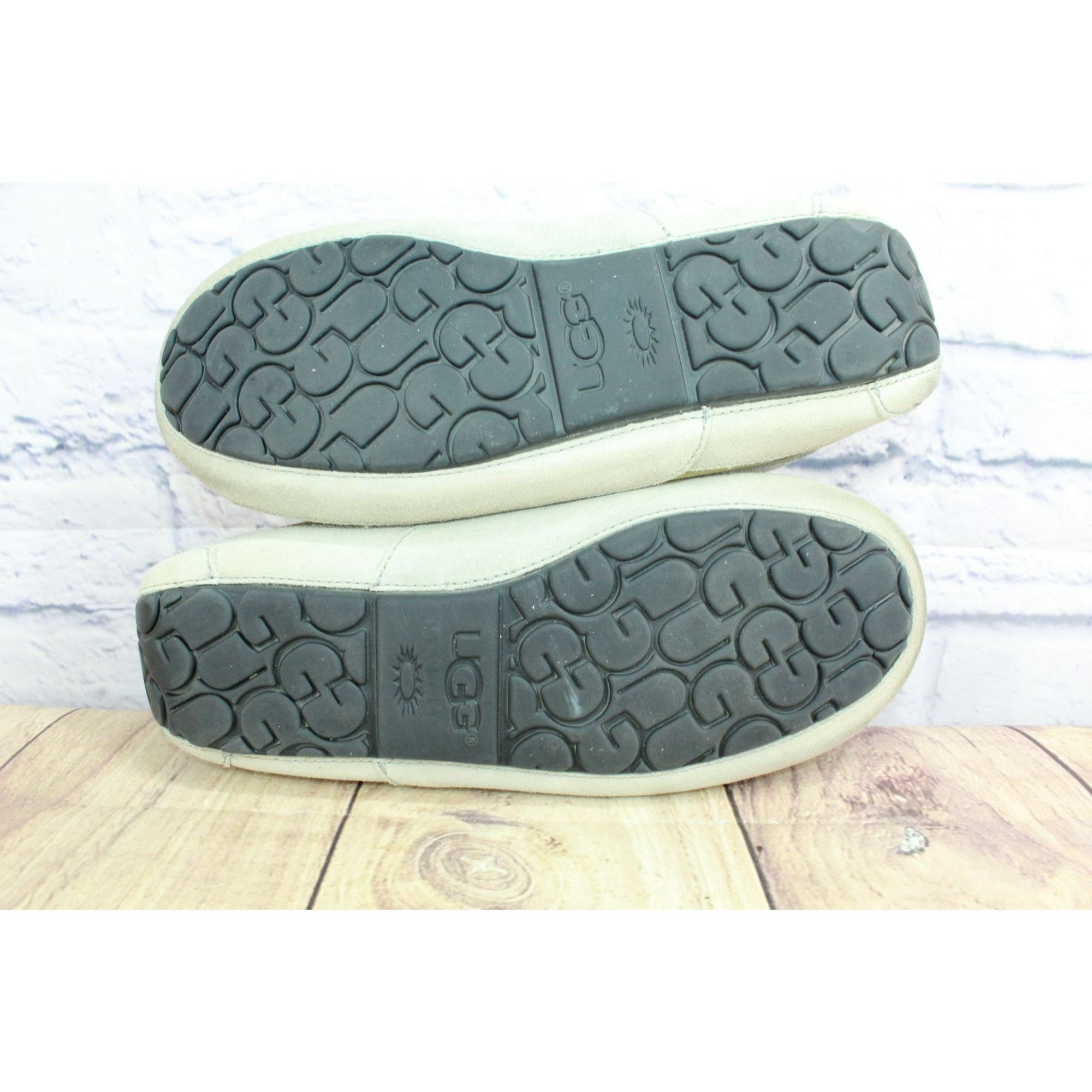 Ugg UGG Ascot Gray Suede Wool Lined Moccasin Slippers Size US 9 / EU 42 - 9 Thumbnail