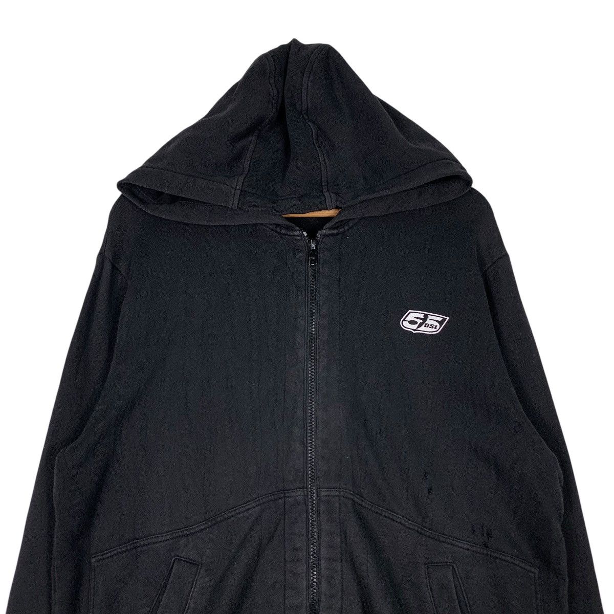 55DSL 55 DSL Big Logo Zipper Hoodies #1199-C55 Size US M / EU 48-50 / 2 - 5 Thumbnail