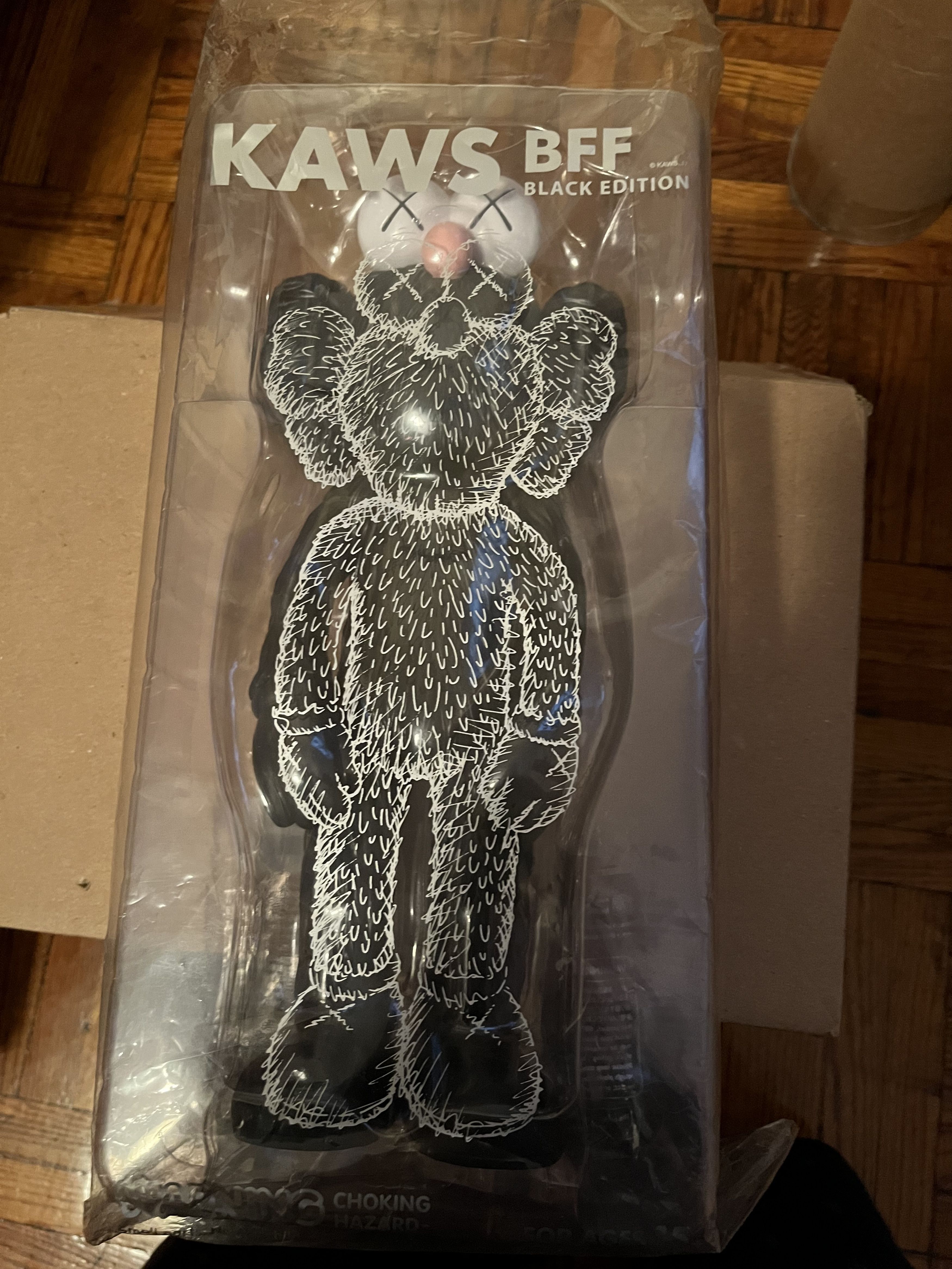 image of Kaws Bff Vinyl Figure Open Edition in Black, Men's