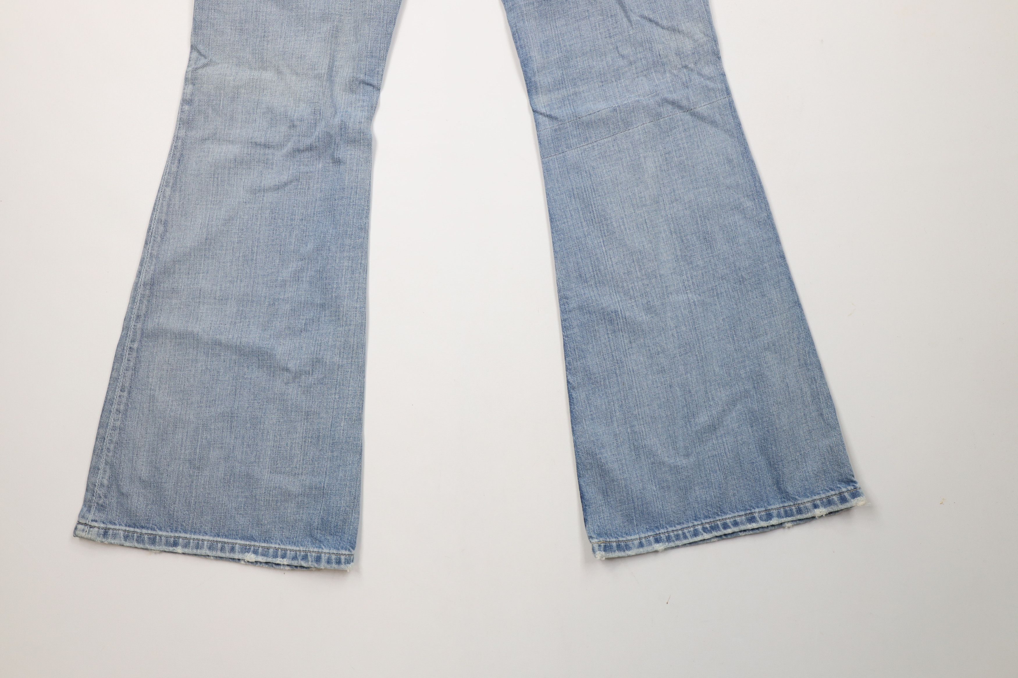 Vintage New Buckle BKE Star Thick Stitch Flared Bell Bottoms Jeans Size 29" - 15 Thumbnail
