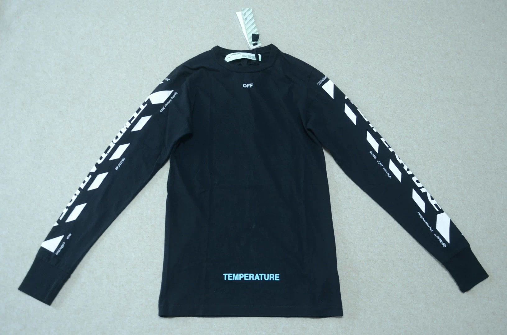 Off-White Off-White Warning Tape Long Sleeve T-Shirt XS Unisex Size US XS / EU 42 / 0 - 1 Thumbnail