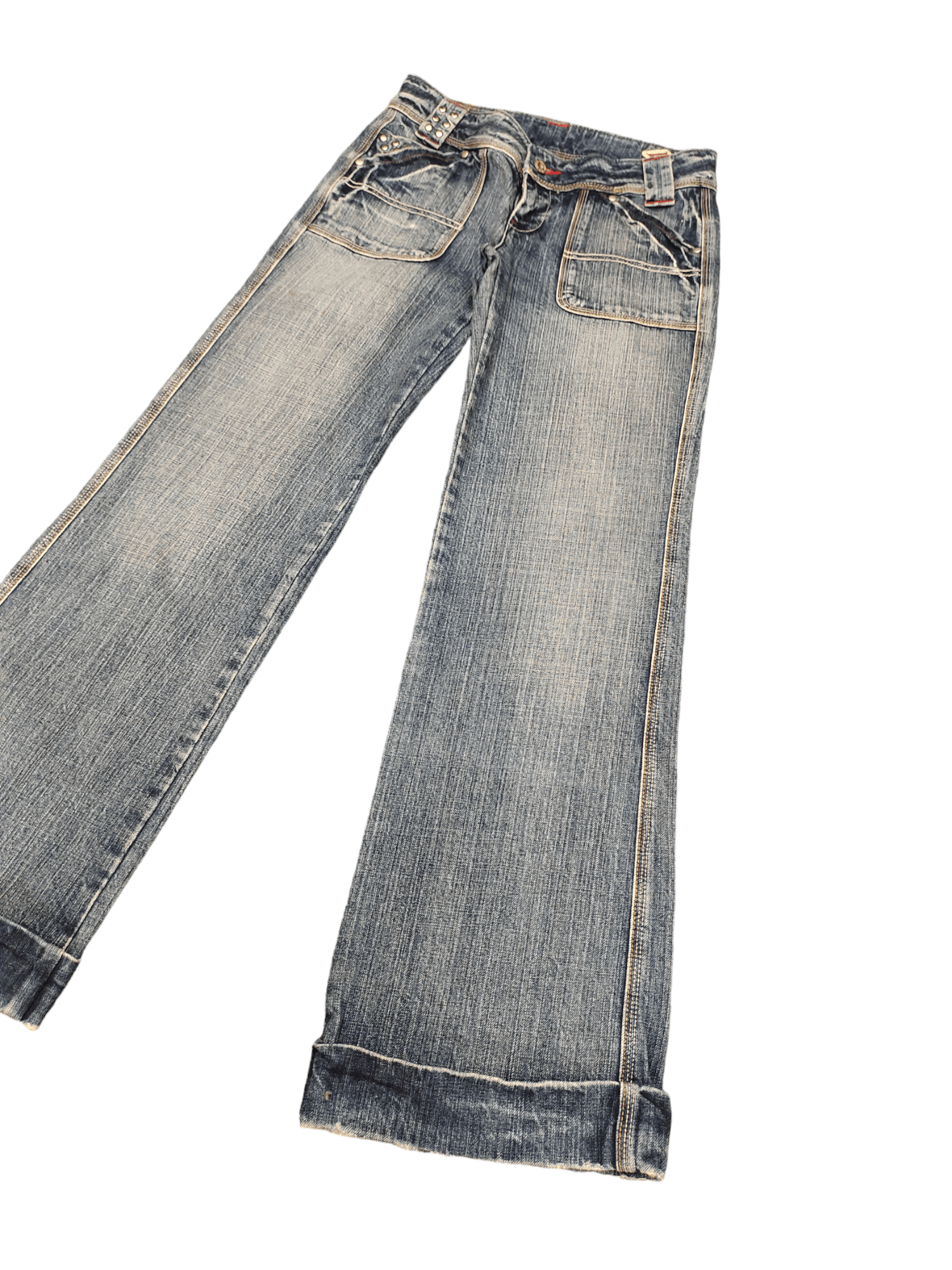 Hysteric Glamour × Undercover Flare Jeans Camel Road Faded Low Rise Wide Leg Boot Cut Goa Size US 29 - 1 Thumbnail