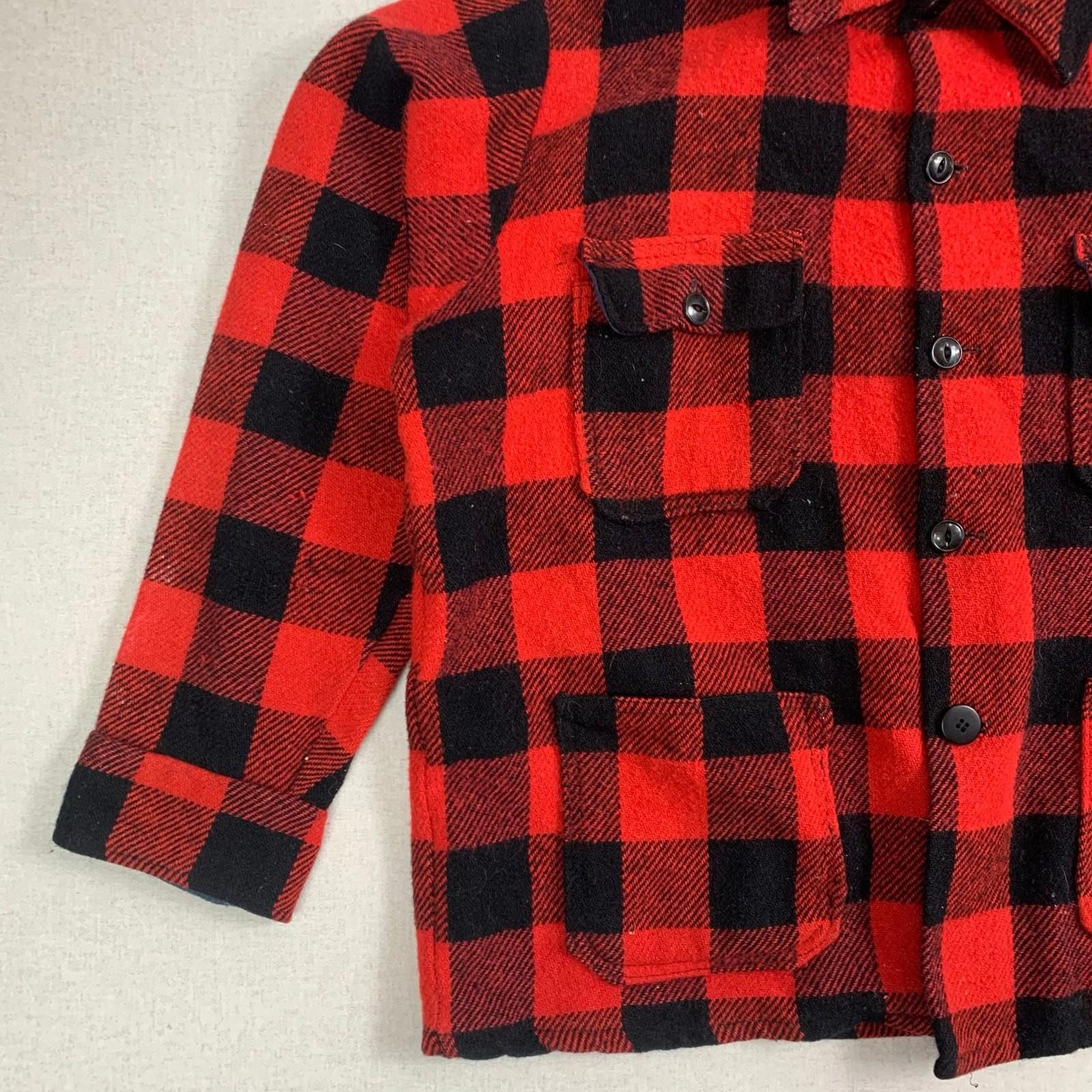 Other Buffalo Plaid Button Down Wool Jacket Regent Chemise S 70s Size US S / EU 44-46 / 1 - 5 Thumbnail