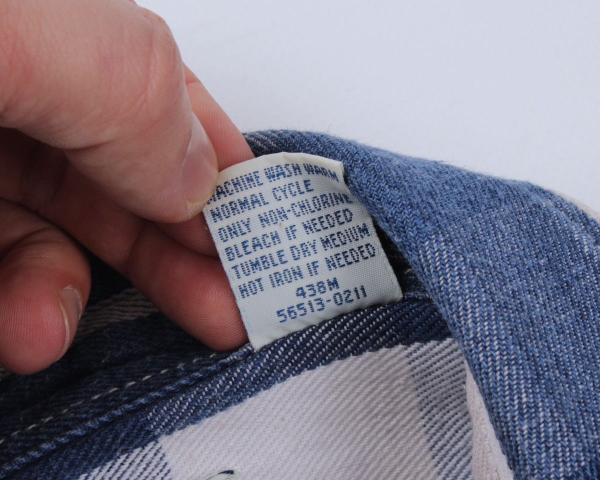 Levi's × Vintage LEVIS Vintage Authentic Plaid Metal Button Silver Tab Shirt Size US L / EU 52-54 / 3 - 15 Thumbnail