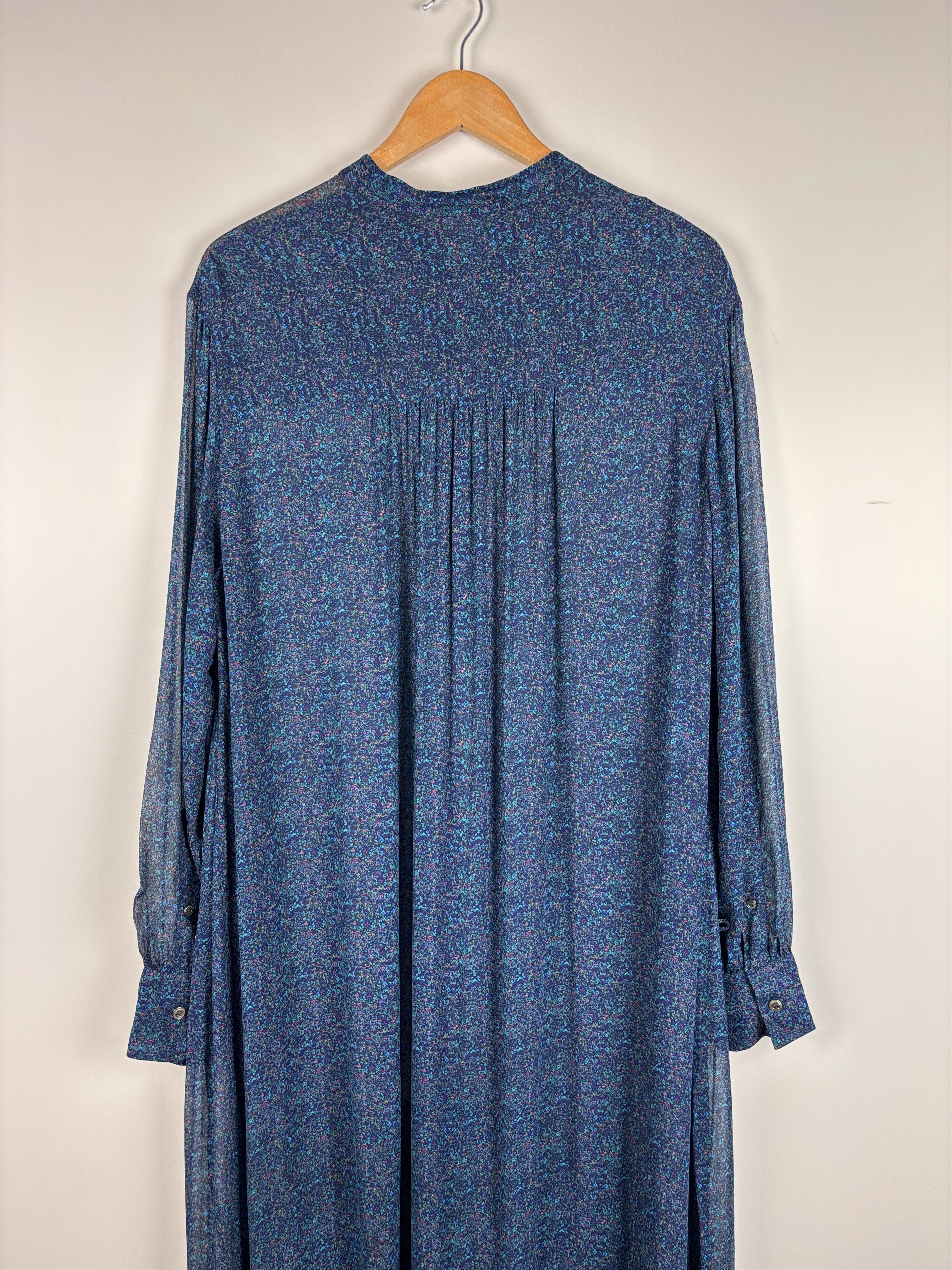 Isabel Marant × Isabel Marant Etoile Isabel Marant Etoile Long Sleeve Floral Maxi Dress Blue 38 Size XS / US 0-2 / IT 36-38 - 5 Thumbnail