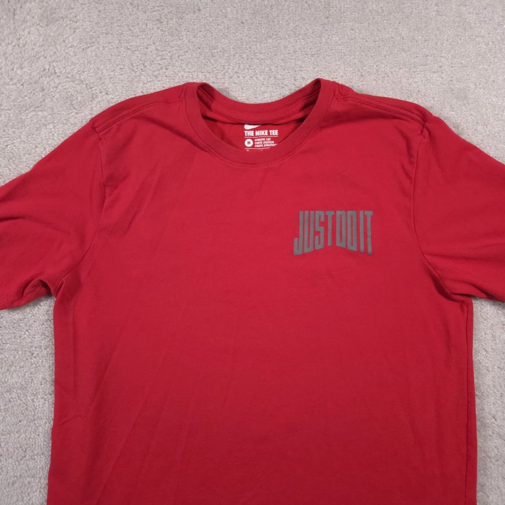Nike Nike Shirt Mens Medium Red Dri-FIT Just Do It Graphic Athletic Training Tee Size US M / EU 48-50 / 2 - 3 Thumbnail