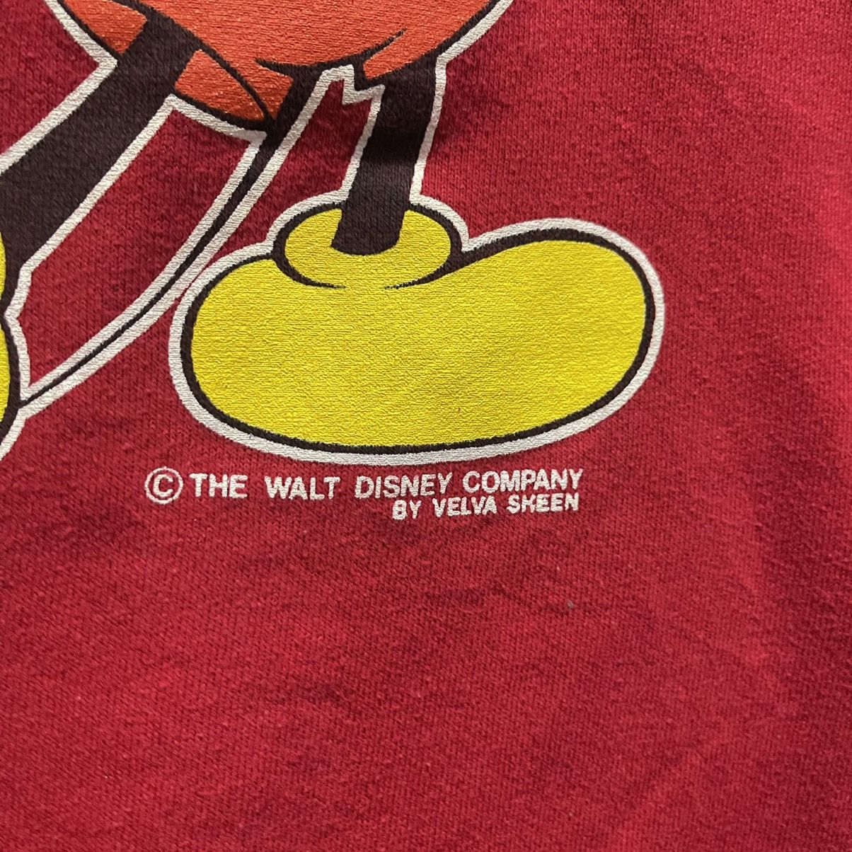 Disney Vintage Mickey Mouse “California” Red Sweatshirt Velva Sheen Size US L / EU 52-54 / 3 - 6 Thumbnail