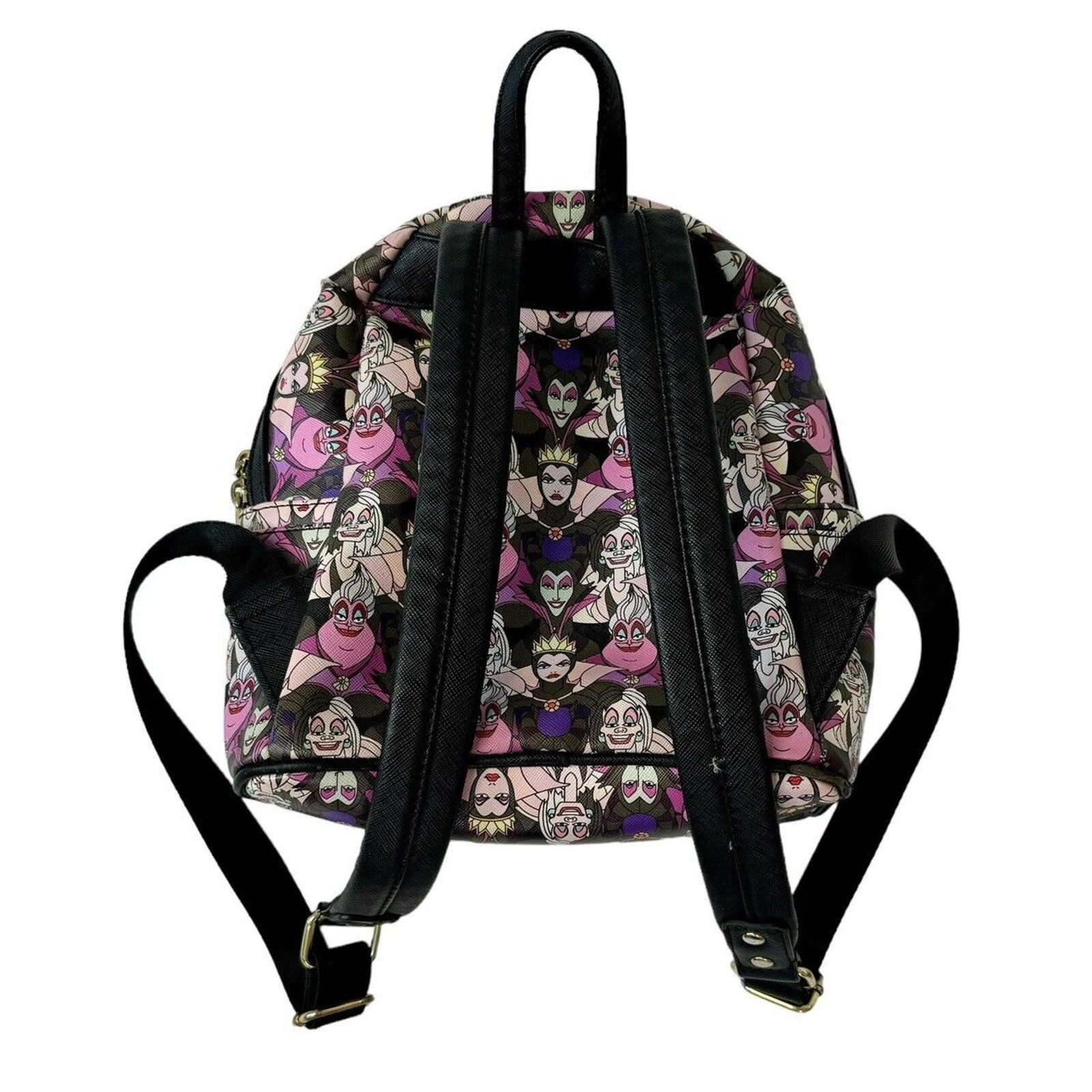 Disney DISNEY LOUNGEFLY Villains Backpack Ursula Cruella Maleficent Size ONE SIZE - 10 Thumbnail