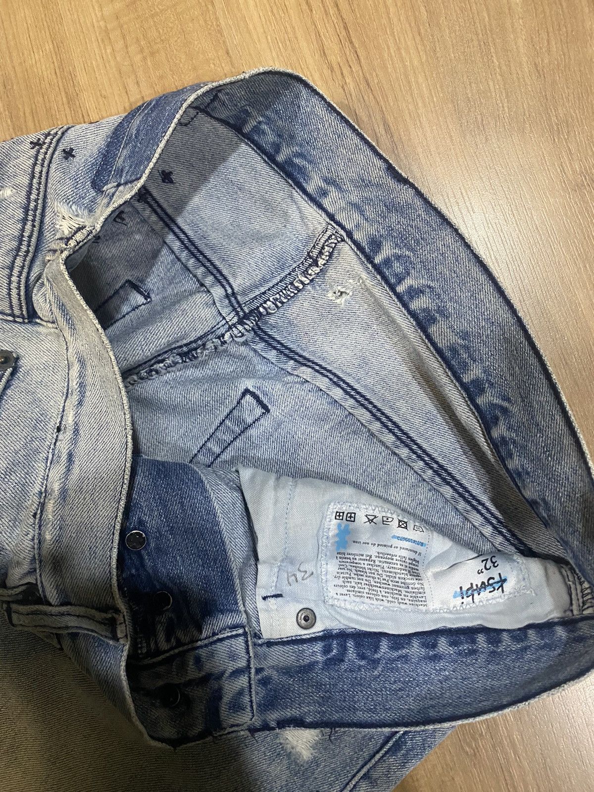 Ksubi KSUBI Dee Dee Dusted Denim Jean Pant Size US 33 - 23 Thumbnail