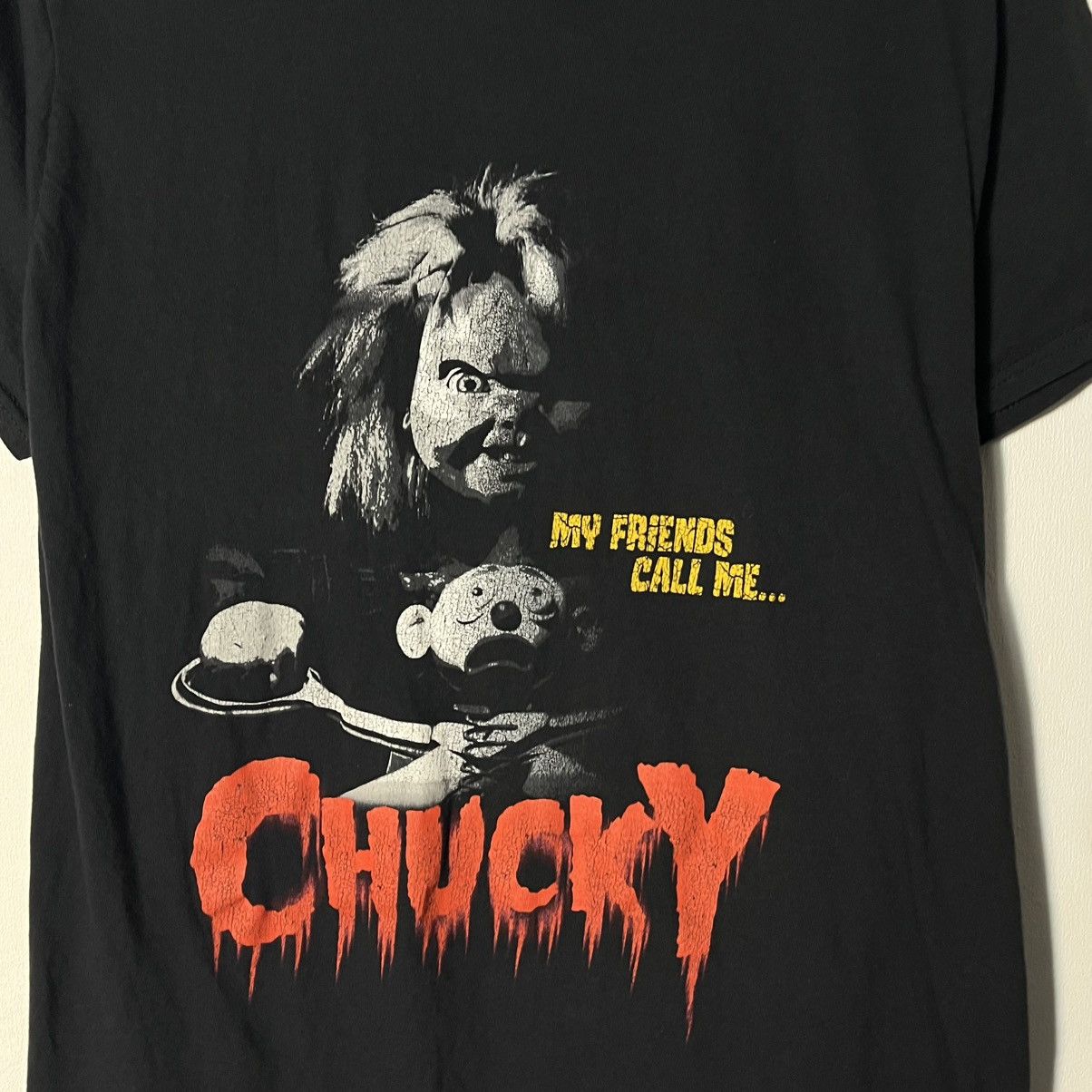 Other Horror Chucky "My Friends Call Me..." T-Shirt Movie RARE Size US L / EU 52-54 / 3 - 5 Thumbnail