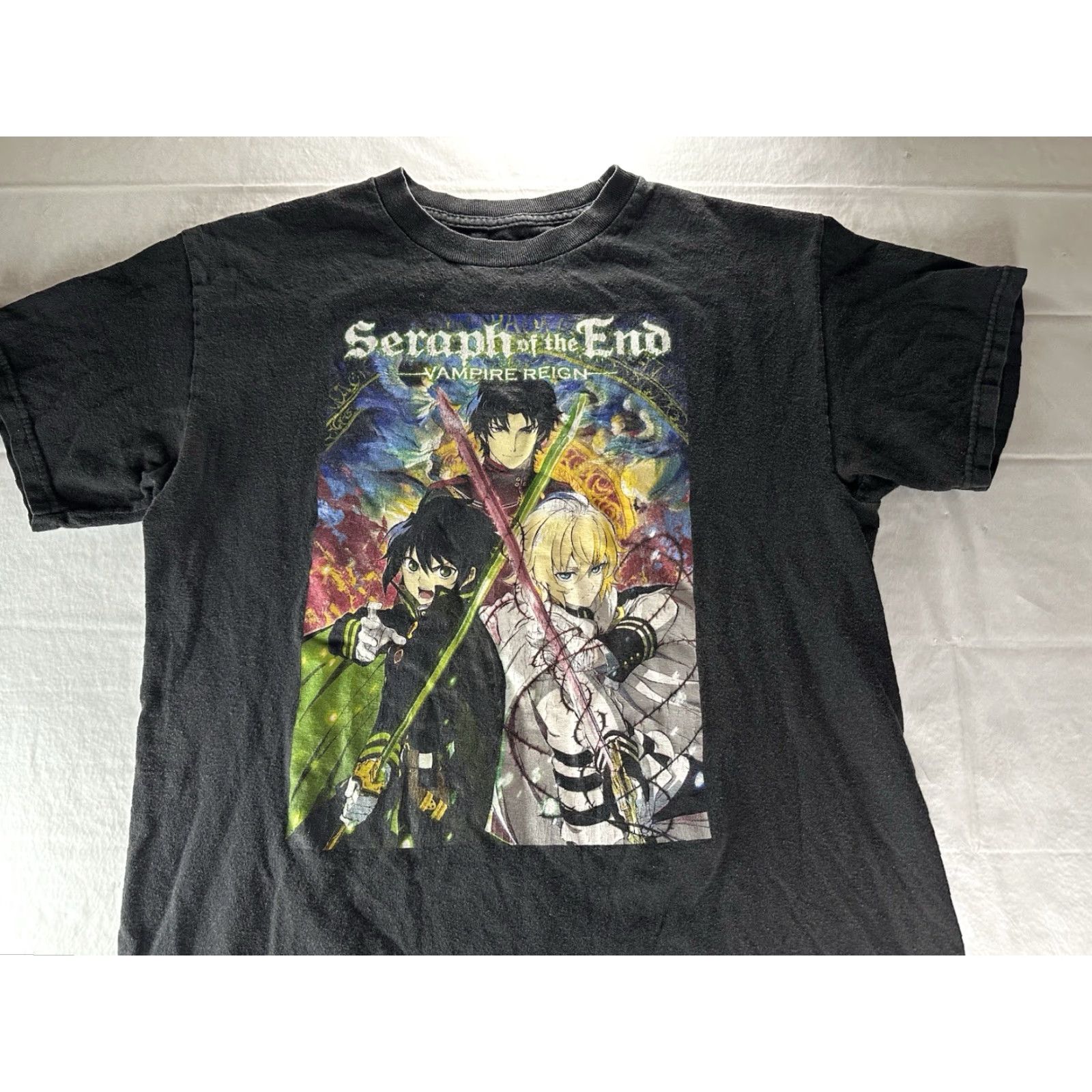 Ripple Junction Ripple Junction Y2K Seraph Of The End Shirt Adult Medium Black Anime Tee Size US M / EU 48-50 / 2 - 2 Thumbnail