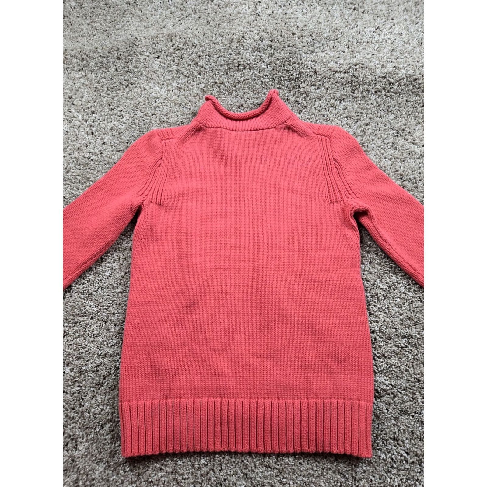 J.Crew J.Crew Sweater Womens M Pink Cotton Turtleneck Pullover Long Sleeve Size M / US 6-8 / IT 42-44 - 7 Thumbnail