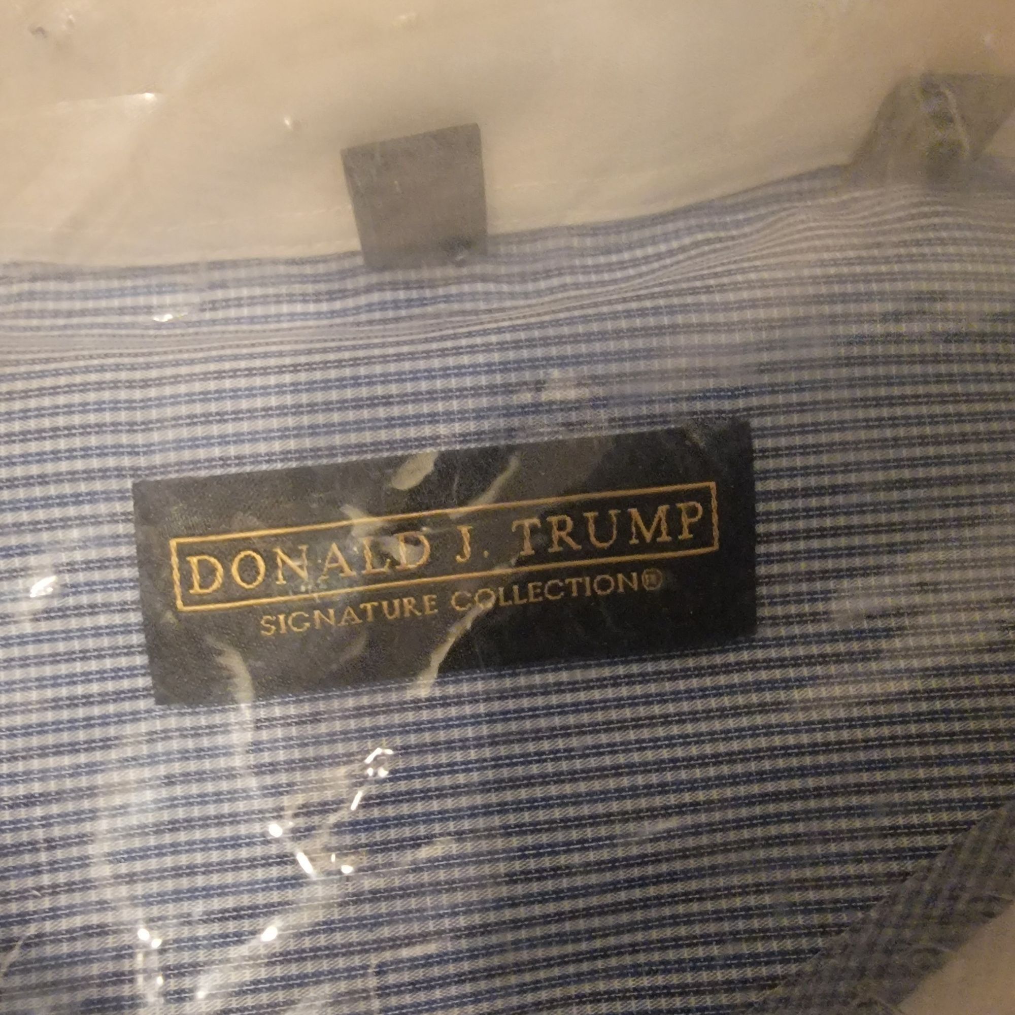 Donald Trump Donald J Trump Signature Collection Mens 2XL Blue Pinstripe Size US XXL / EU 58 / 5 - 4 Thumbnail