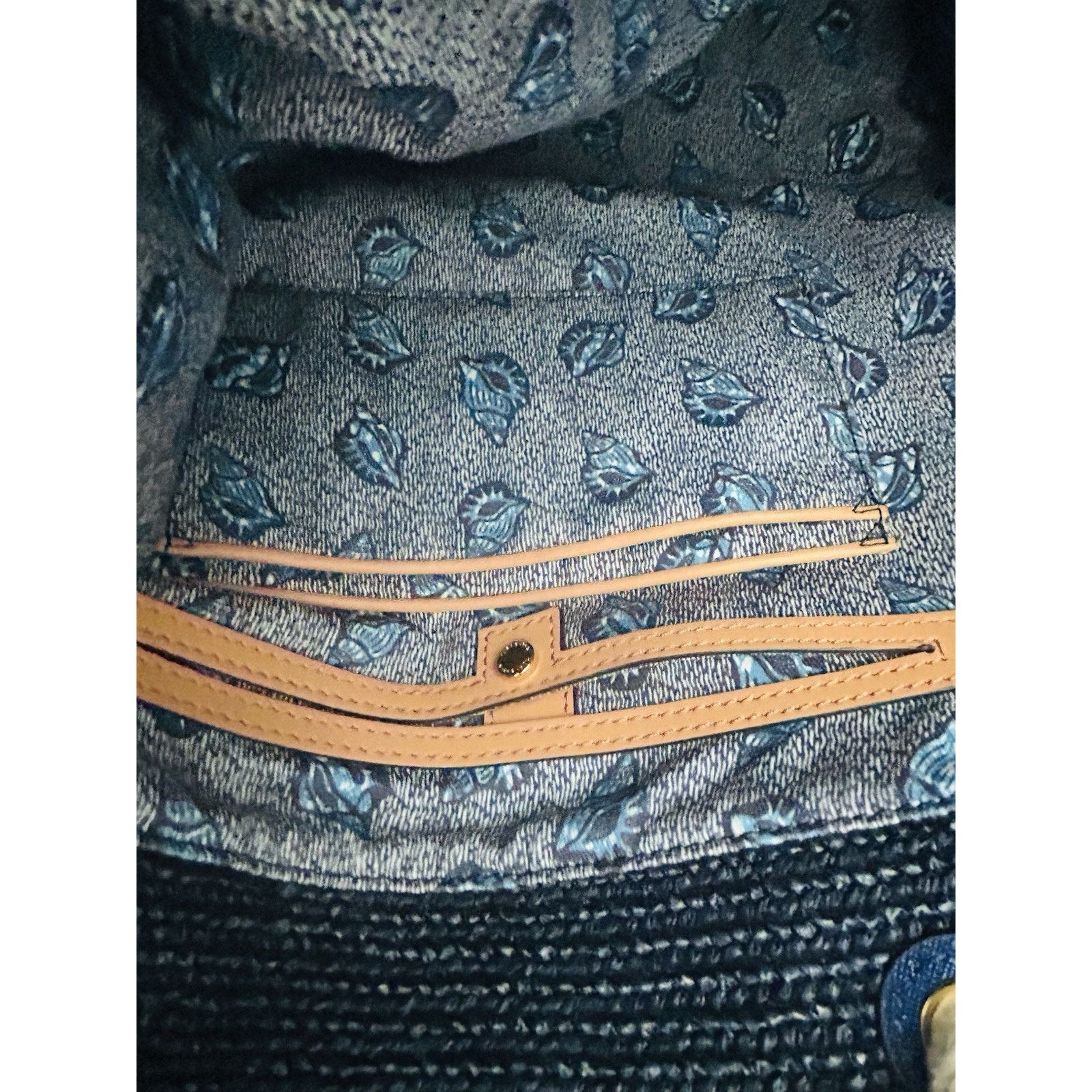Tory Burch NWT Tory Burch Knotted Whale Tote Navy Blue Handbag Bag Rare Size ONE SIZE - 17 Thumbnail