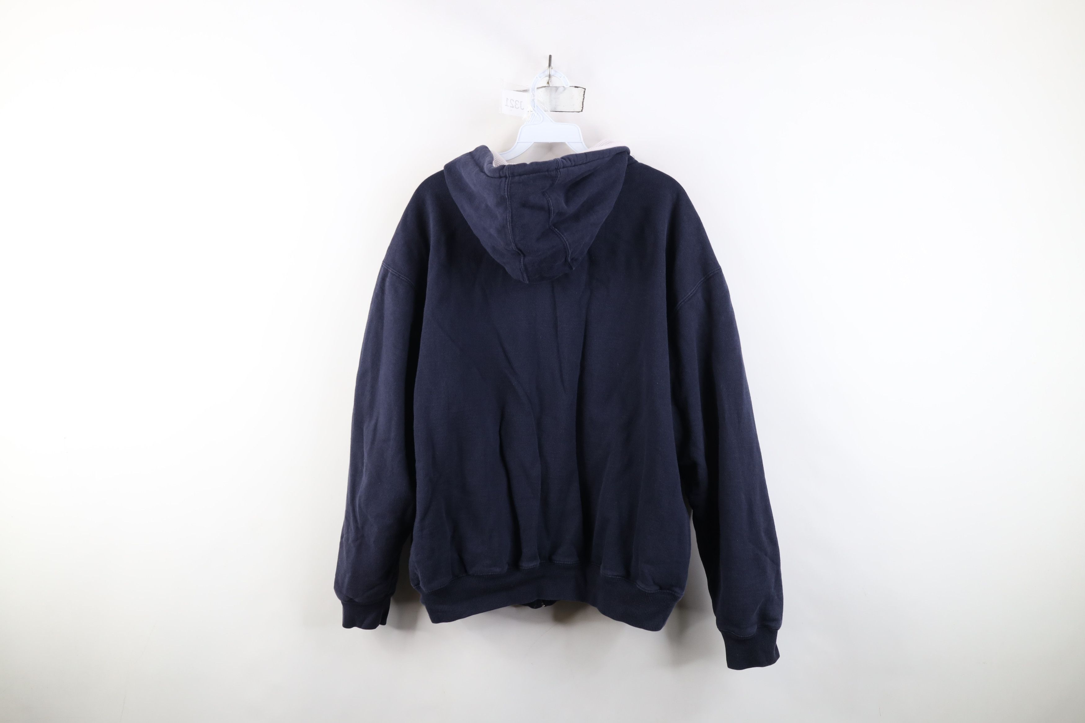 Vintage Vintage 90s Y2K Streetwear Reversible Knit Blank Hoodie Size US XL / EU 56 / 4 - 8 Thumbnail