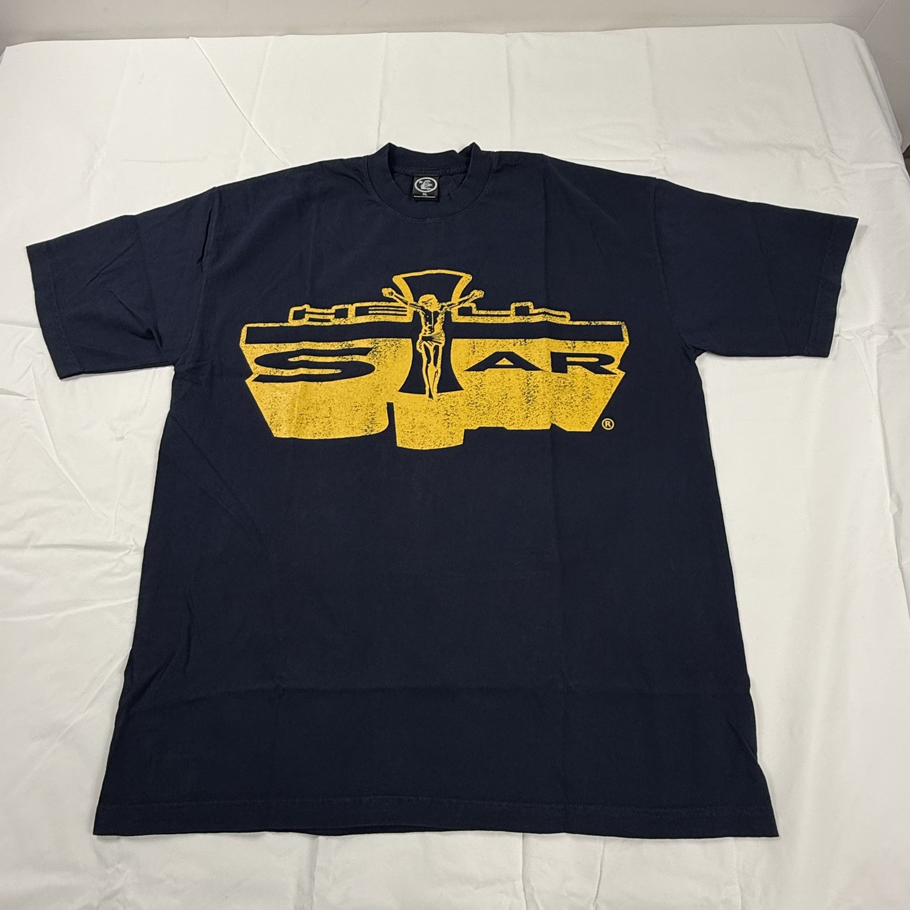 HELLSTAR Hellstar Path To Paradise T-Shirt Navy Yellow XL Size US XL / EU 56 / 4 - 1 Thumbnail