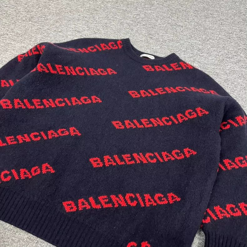 Balenciaga Balenciaga Full-printed barrage knitted sweater Size US S / EU 44-46 / 1 - 3 Thumbnail