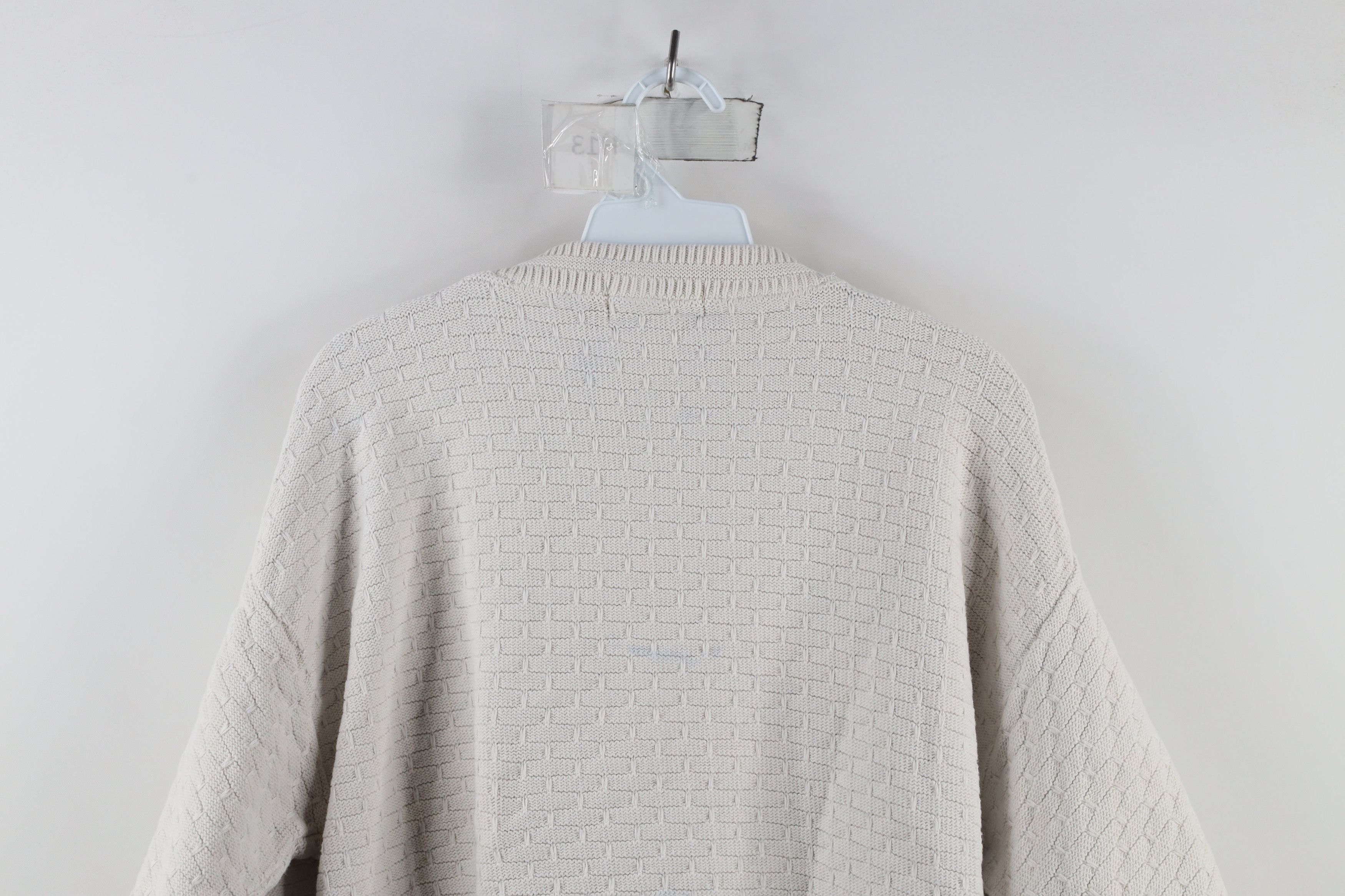 Vintage Vintage 90s Streetwear Hand Framed Cotton Knit Sweater USA Size M / US 6-8 / IT 42-44 - 12 Thumbnail