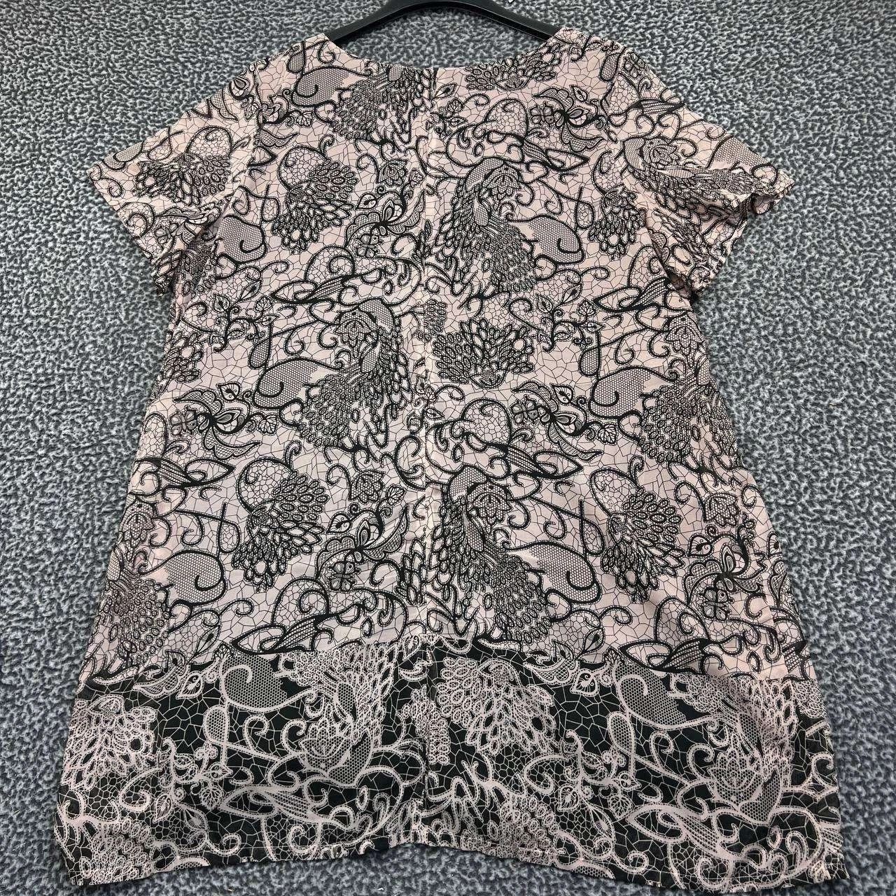 Other Signature Collection Dress Women 2X Floral Print Round Neck Size XXL / US 16-18 / IT 52-54 - 2 Thumbnail
