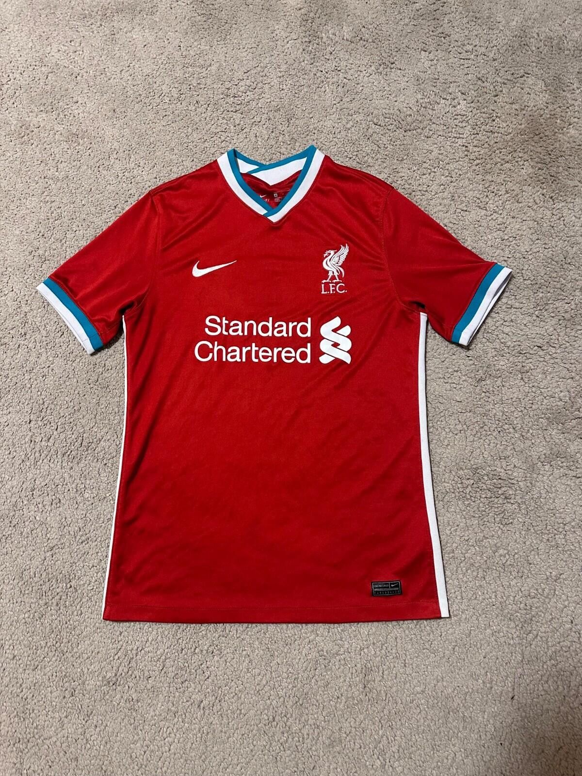 Nike LIVERPOOL 2020/21 FOOTBALL SHIRT SOCCER JERSEY NIKE SZ M Size US M / EU 48-50 / 2 - 1 Thumbnail