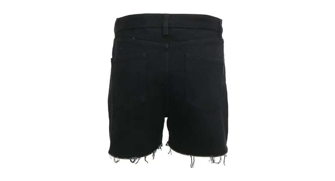 Saint Laurent Paris oc11z10824 Denim Shorts in Black Size US 31 - 2 Thumbnail