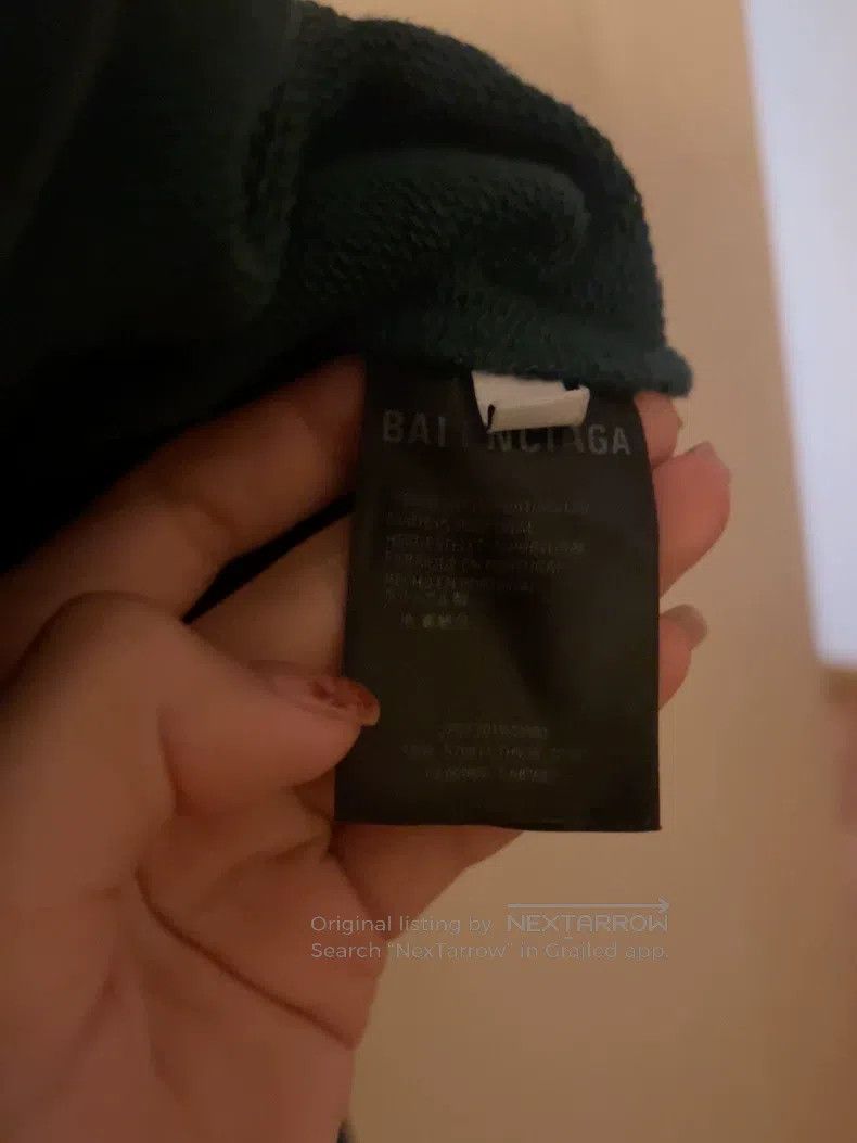 Balenciaga Balenciaga Back Logo Olive Green Hoodie, Size XS Size US XS / EU 42 / 0 - 4 Thumbnail
