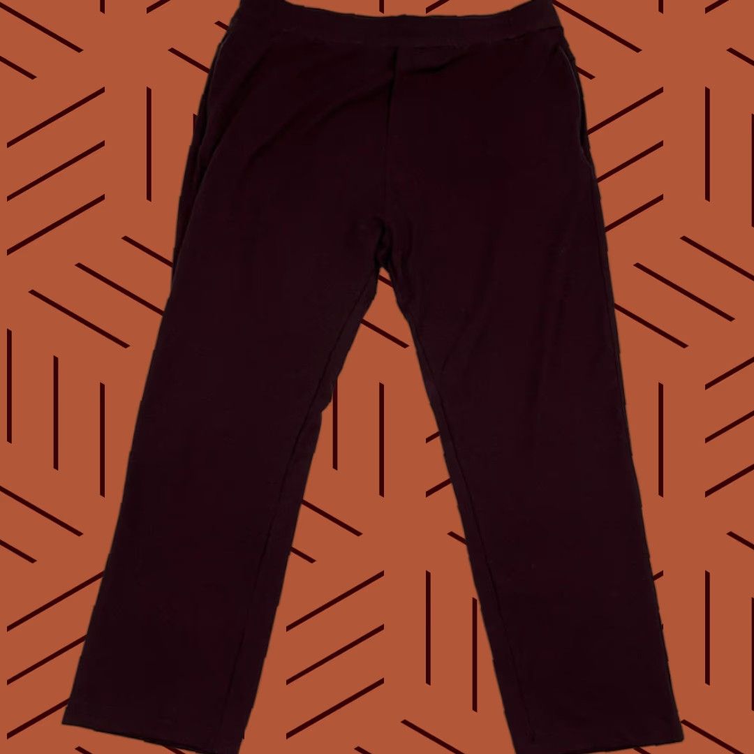 Vintage Public Rec Pants Mens 40x28 Straight Maroon Burgundy Athleisure Stretch Elastic 5-Pocket Design Regular Size 40 Iron Size US 40 / EU 56 - 1 Thumbnail