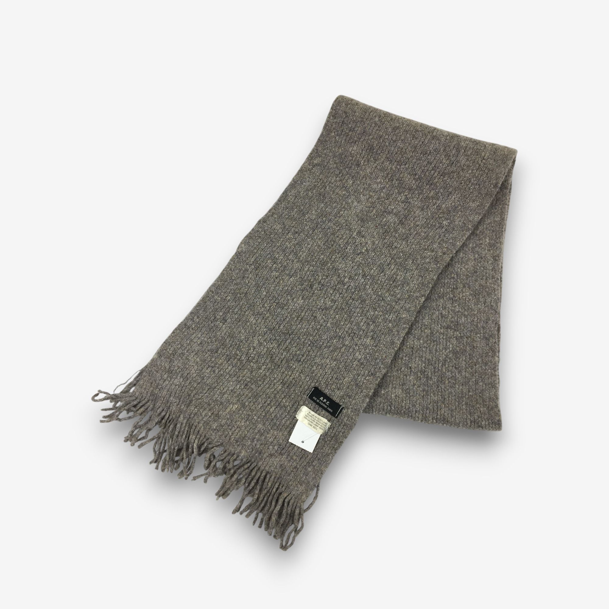 A.P.C. Vintage A.P.C Wool Scarf Muffler Knit APC Winter Scarves Size ONE SIZE - 1 Thumbnail