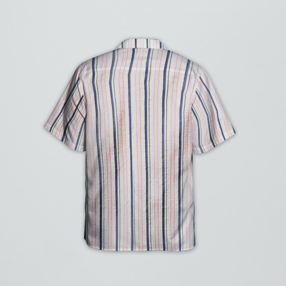 Designer Men’s Short-Sleeve Striped Shirt Size US S / EU 44-46 / 1 - 2 Thumbnail