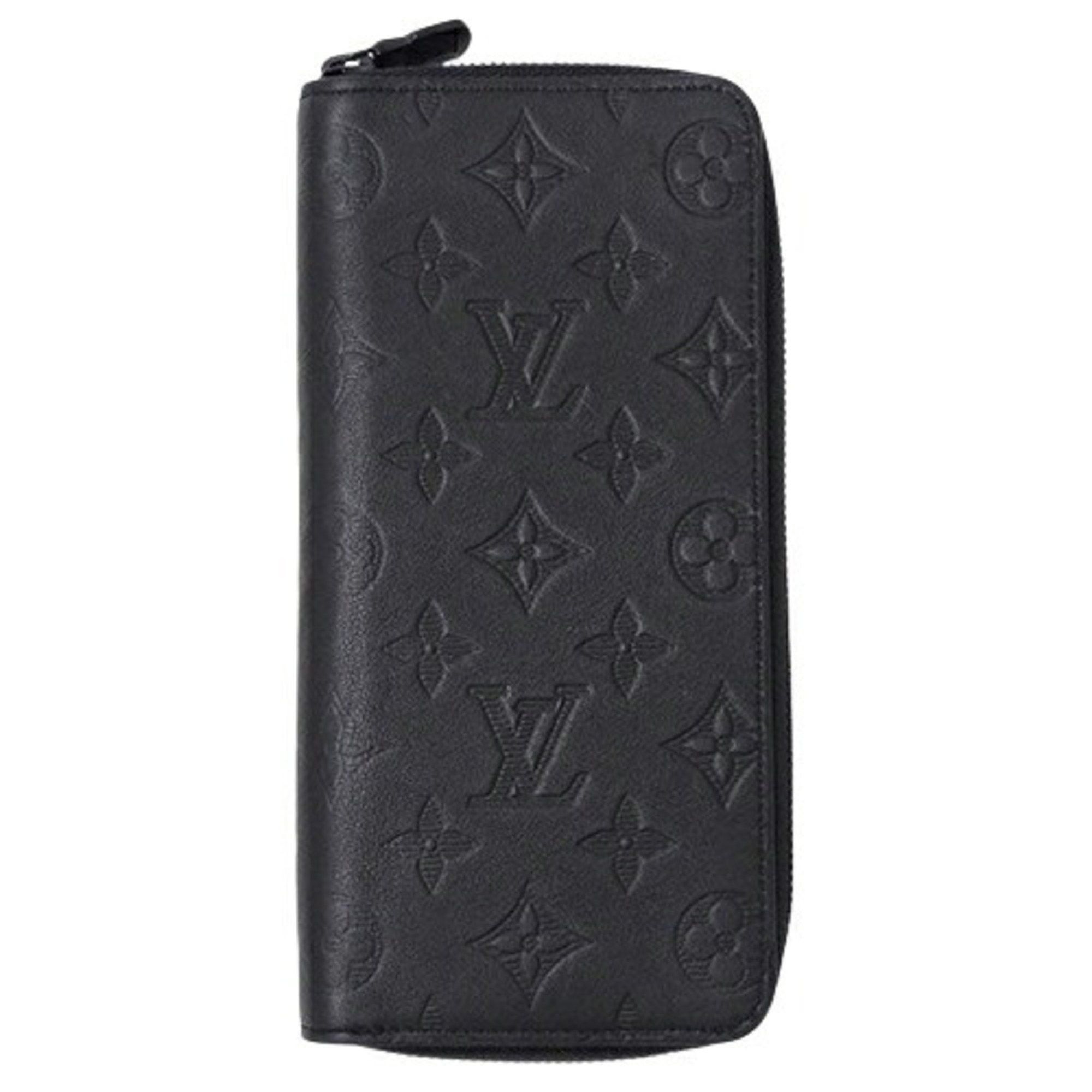 Louis Vuitton Louis Vuitton Wallet Monogram Shadow Men's Long Zippy Vertical Noir M62902 Black Round Size ONE SIZE - 1 Thumbnail