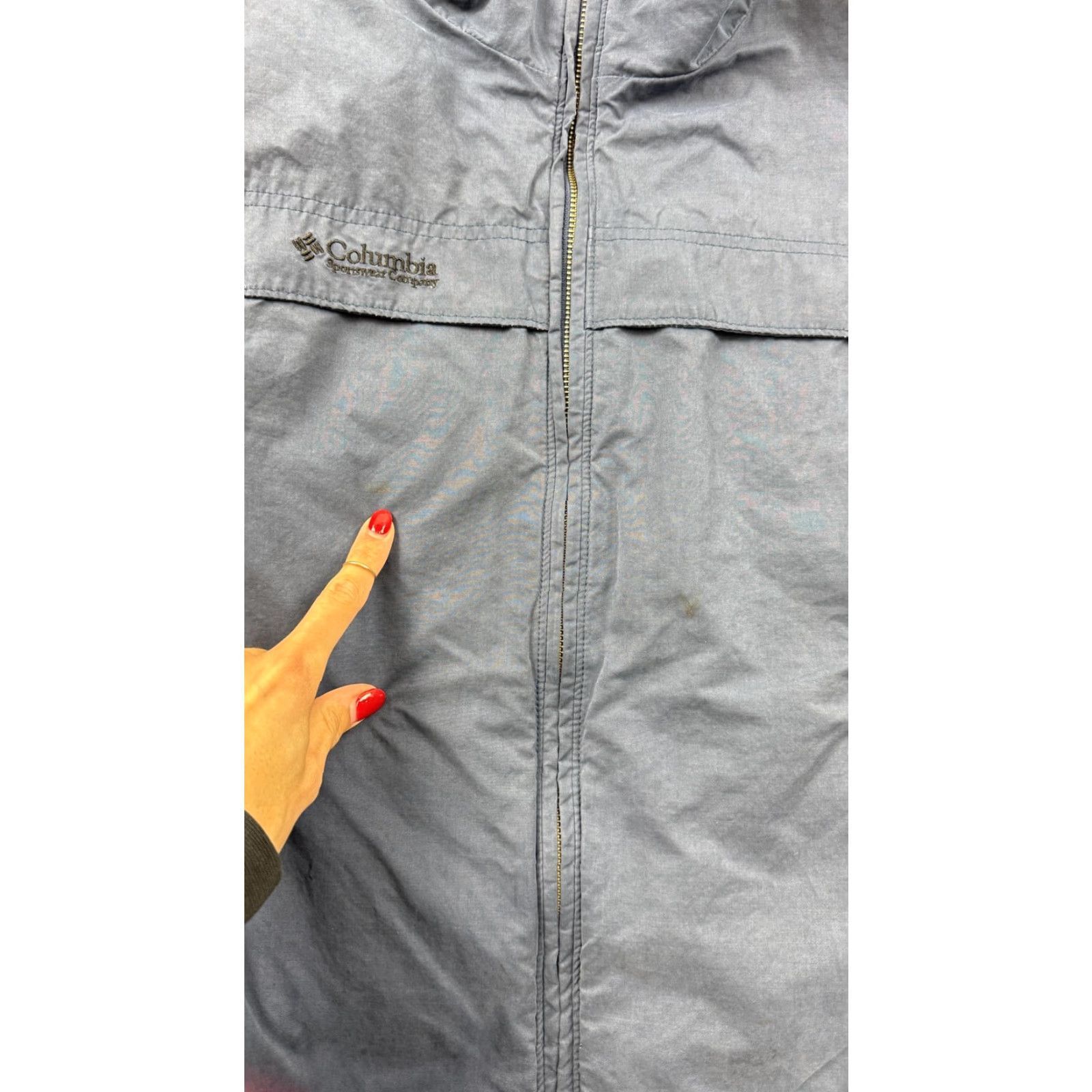 Vintage Columbia Jacket Mens M Blue Windbreaker Full Zip Insulated Fleece Lined Casual Fall Winter Size US M / EU 48-50 / 2 - 5 Thumbnail