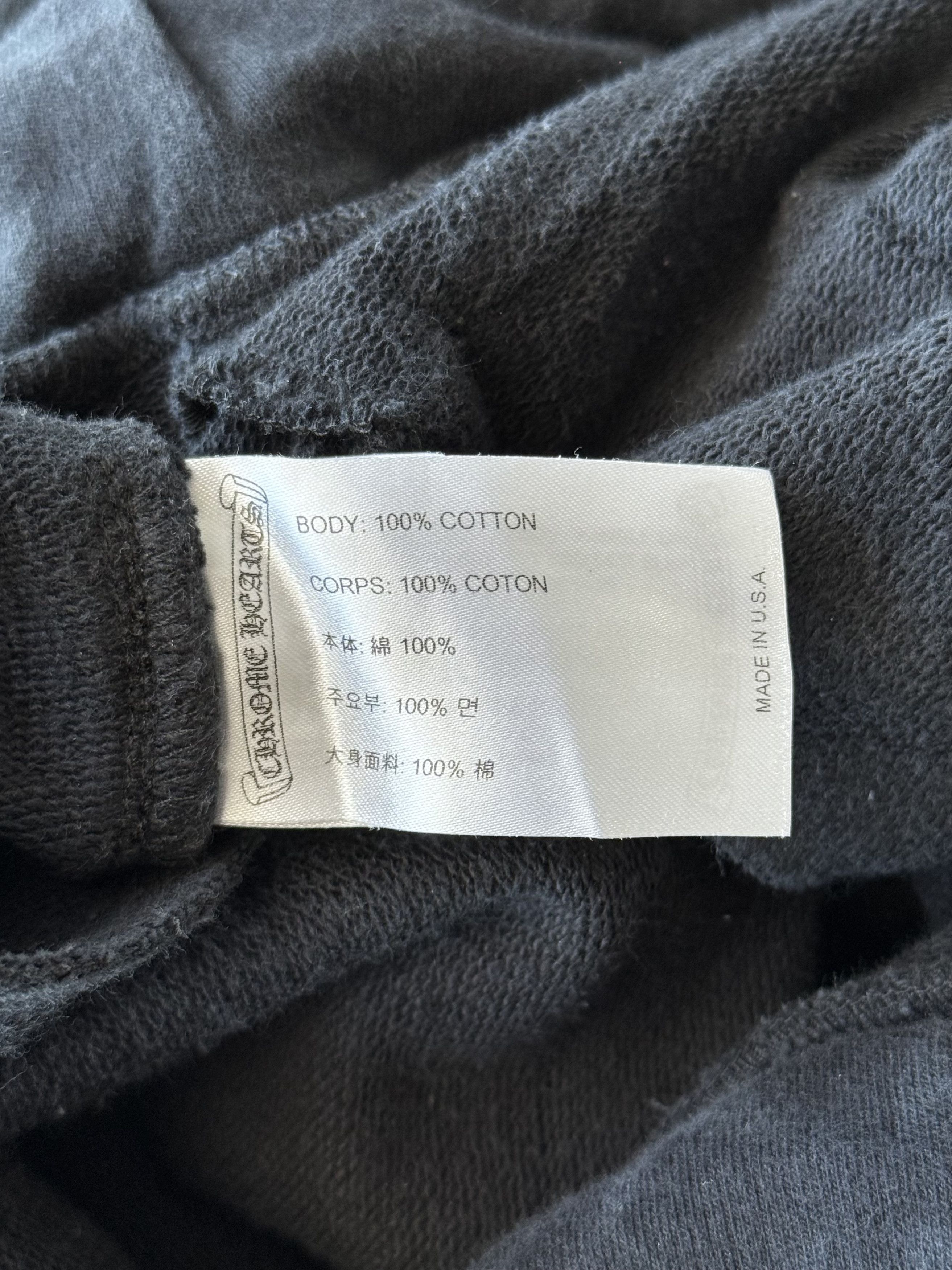 Chrome Hearts Black Horseshoe Logo Cemetery Cross Jacquard Sweatpants Size US 34 / EU 50 - 3 Thumbnail