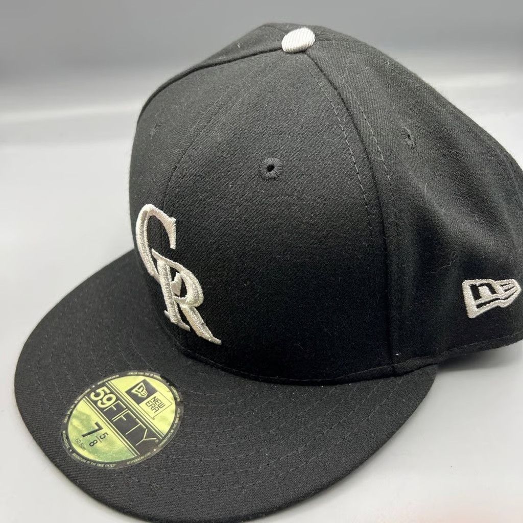 New Era Colorado Rockies Hat Men 7 5/8 59Fifty New Era MLB Fitted Size ONE SIZE - 2 Thumbnail