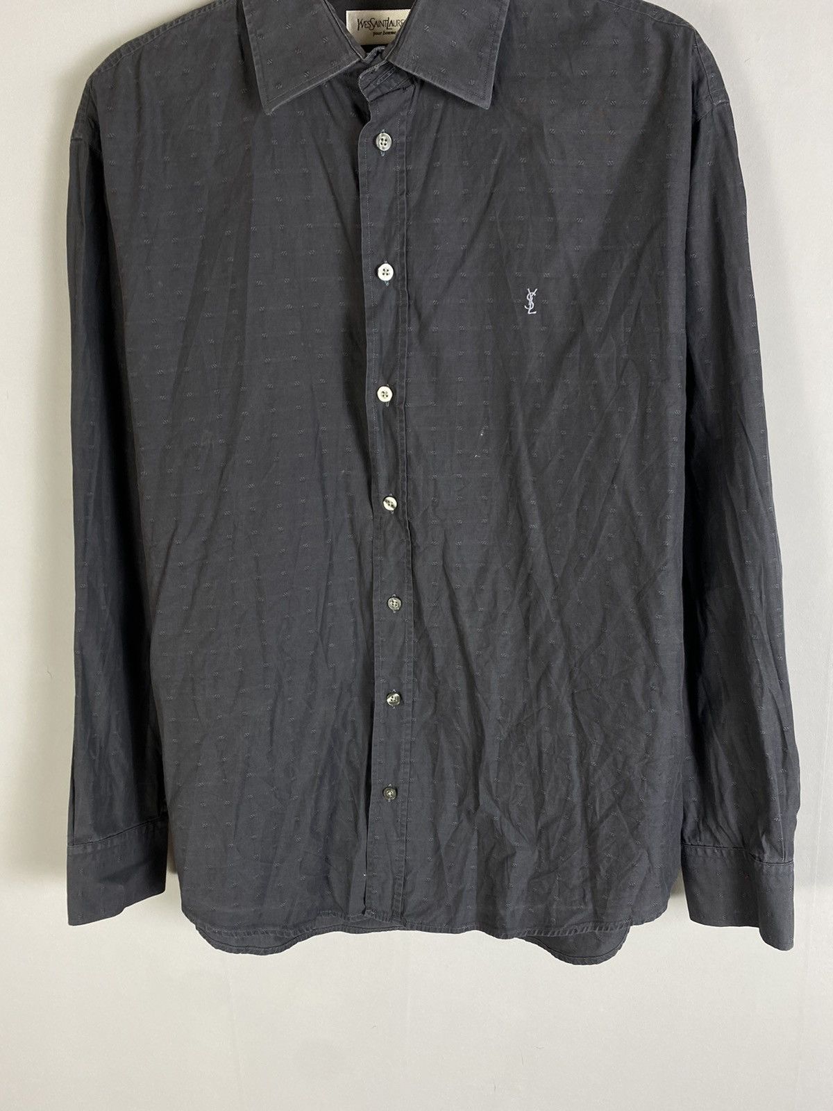 Yves Saint Laurent Vintage 90s YSL Yves Saint Laurent shirt Size US L / EU 52-54 / 3 - 3 Thumbnail