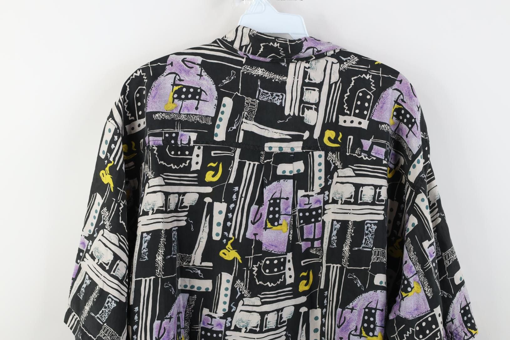 Vintage Vintage 90s Streetwear Short Sleeve Collared Button Shirt Size US L / EU 52-54 / 3 - 9 Thumbnail
