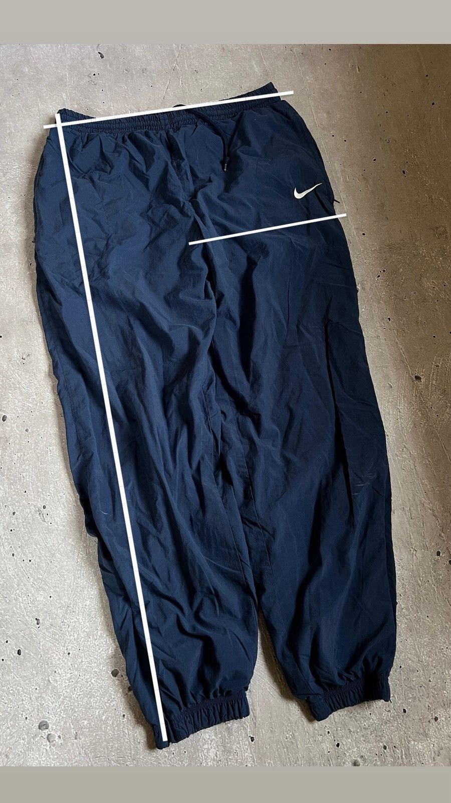 Nike Rare Vintage Pants Nike Blue Y2K Hype Size L 90s Size US 34 / EU 50 - 2 Thumbnail