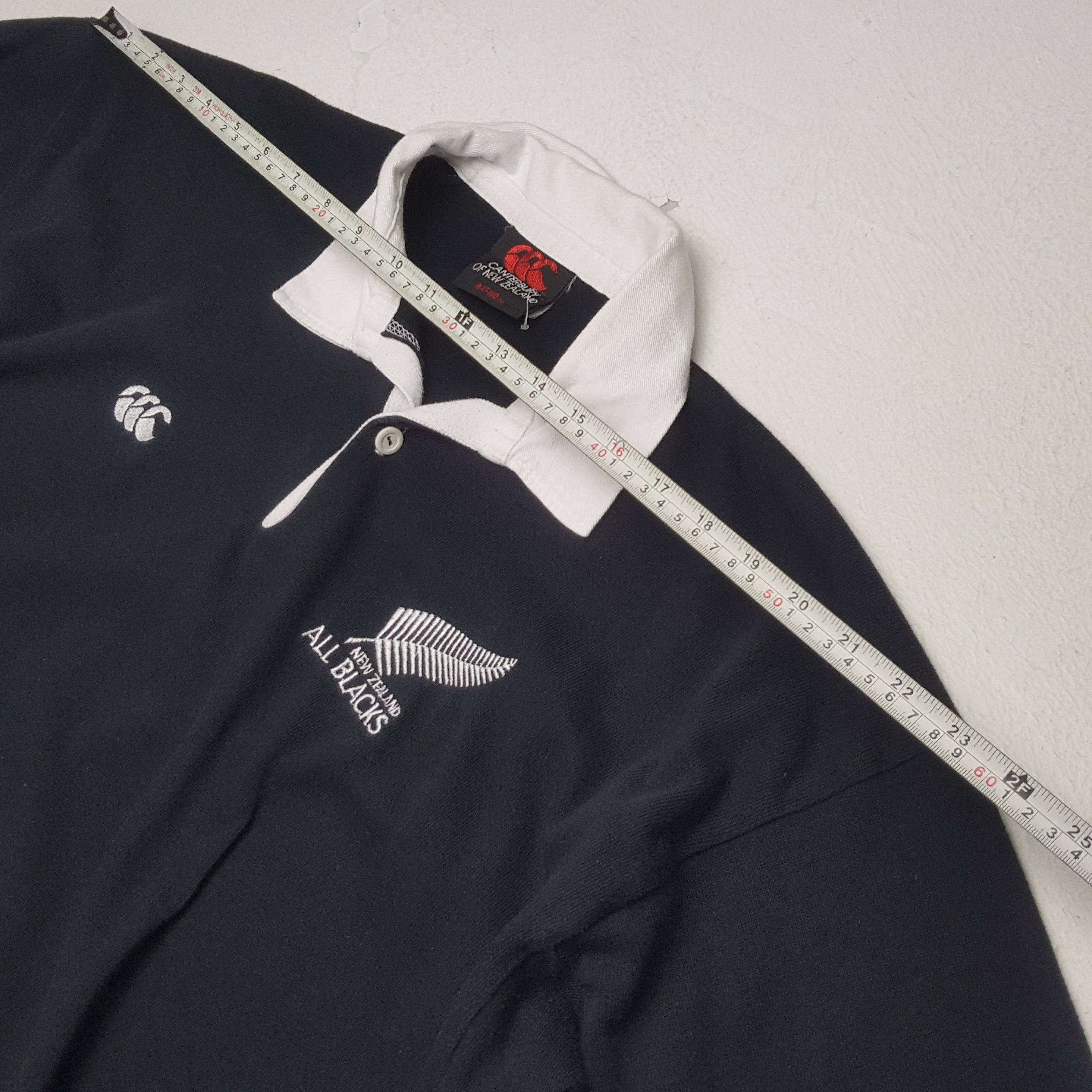 All Blacks × Canterbury of New Zealand × Vintage CANTERBURRY OF NEW ZEALAND All Blacks Long Sleeve Polos Size US L / EU 52-54 / 3 - 4 Thumbnail