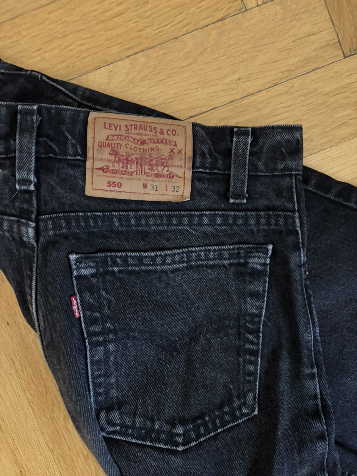 Levi's Vintage Levis 550 made in USA 31x32 Size US 31 - 3 Thumbnail