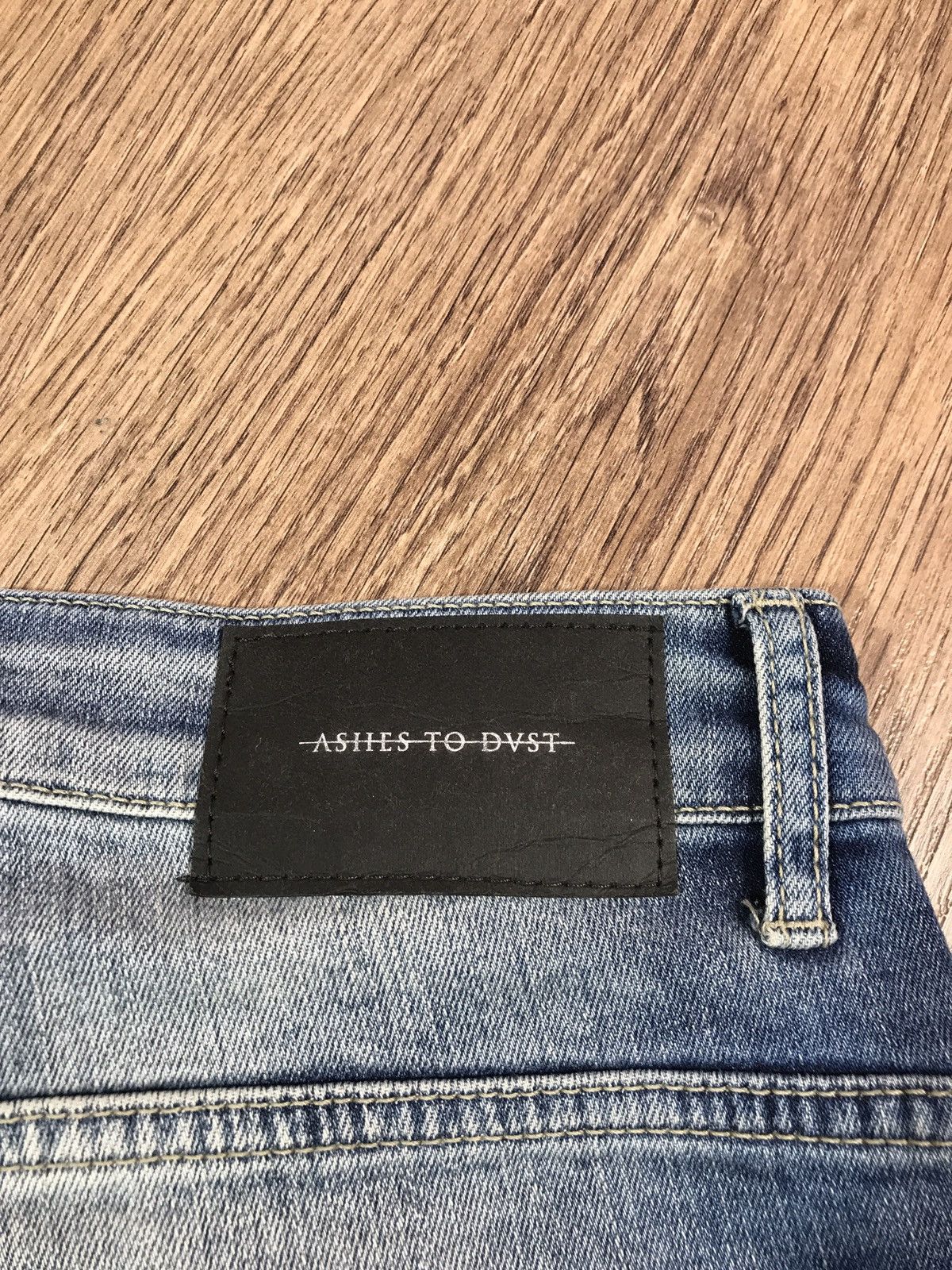 Designer × Vintage Ashes To DVST Distressed Biker Denim Pants Jeans Size US 33 - 11 Thumbnail