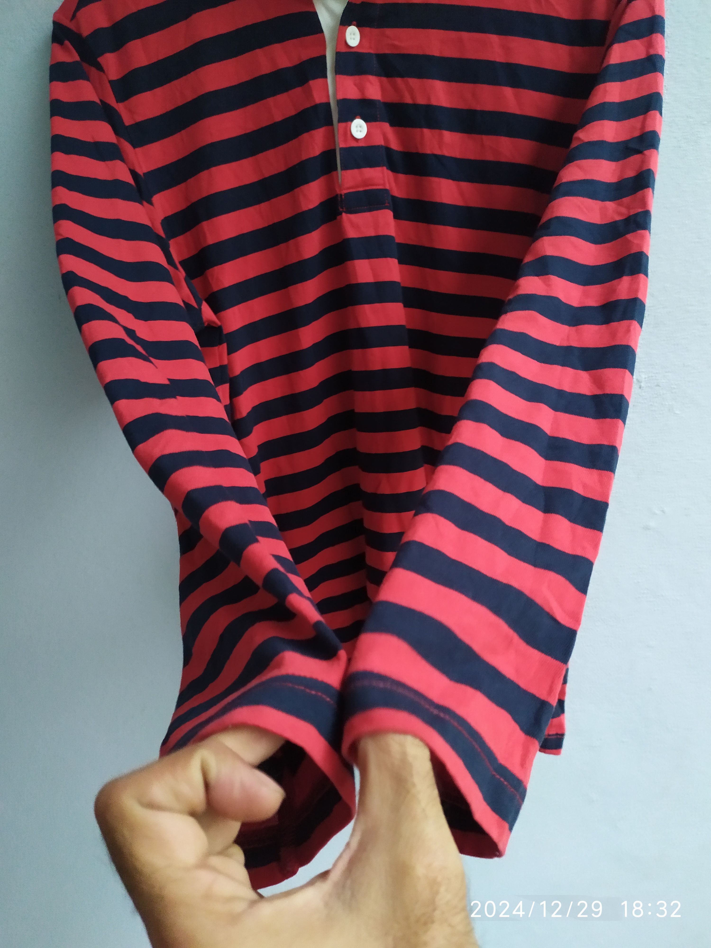 If Six Was Nine × Japanese Brand Japanese Homme Stipee shirt Size US L / EU 52-54 / 3 - 4 Thumbnail