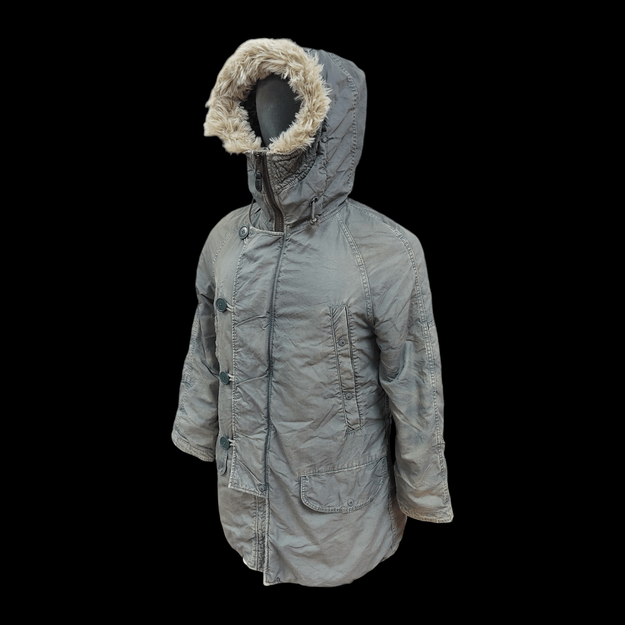 Japanese Brand DENIM & DUNGAREE Type N-3B Extreme Weather Parka Jacket Size US S / EU 44-46 / 1 - 2 Thumbnail
